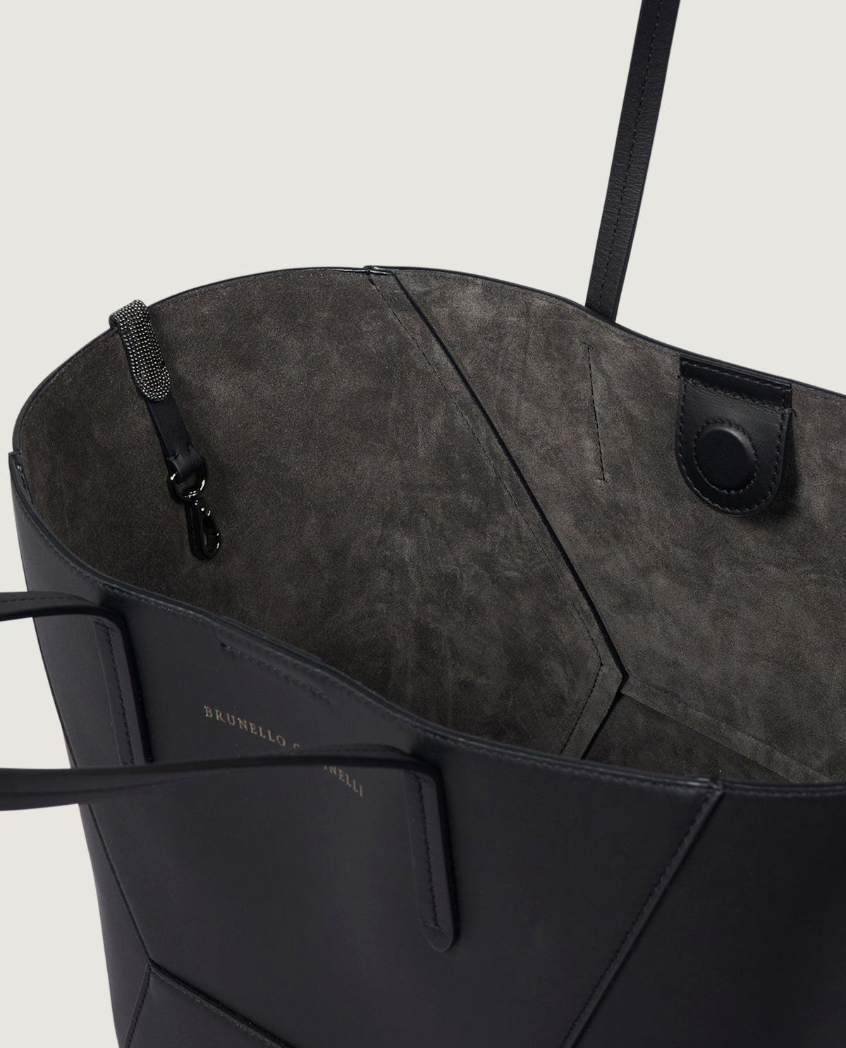 Lederen Duo Tas - Zwart