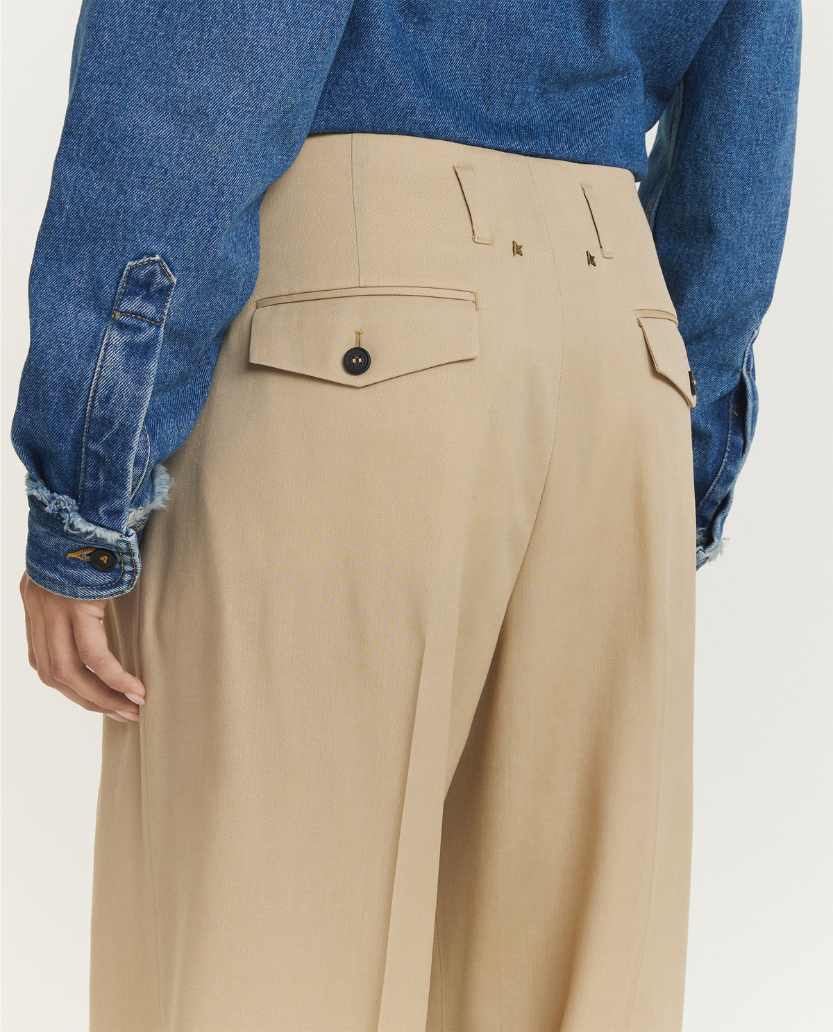 Wool Pleated Trousers