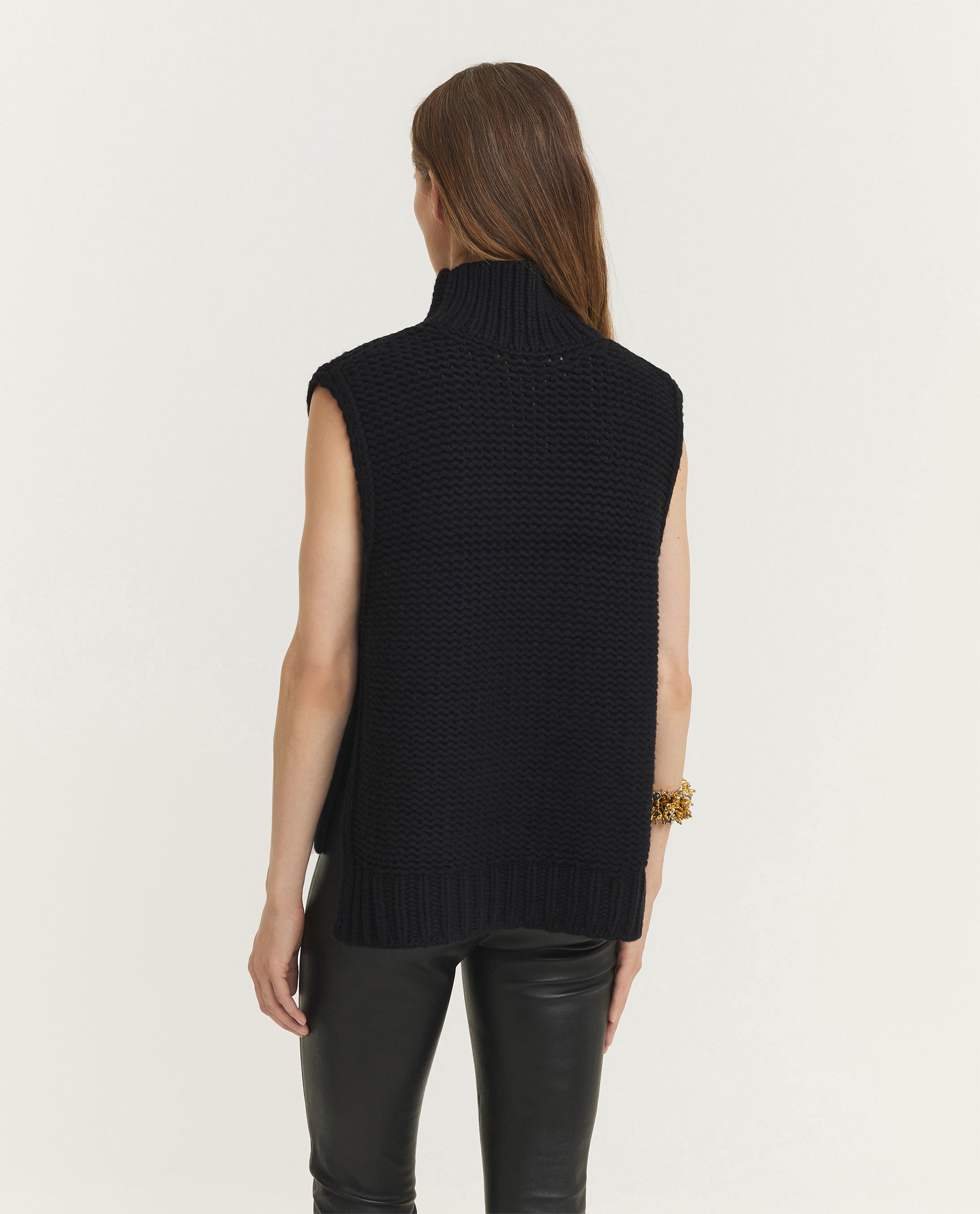 Sleeveless Wool Sweater
