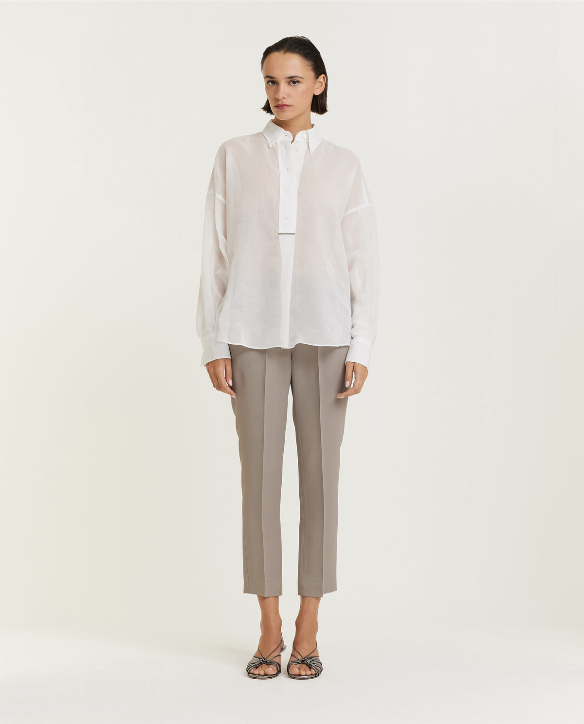 Rechte broek - Lichtgrijs