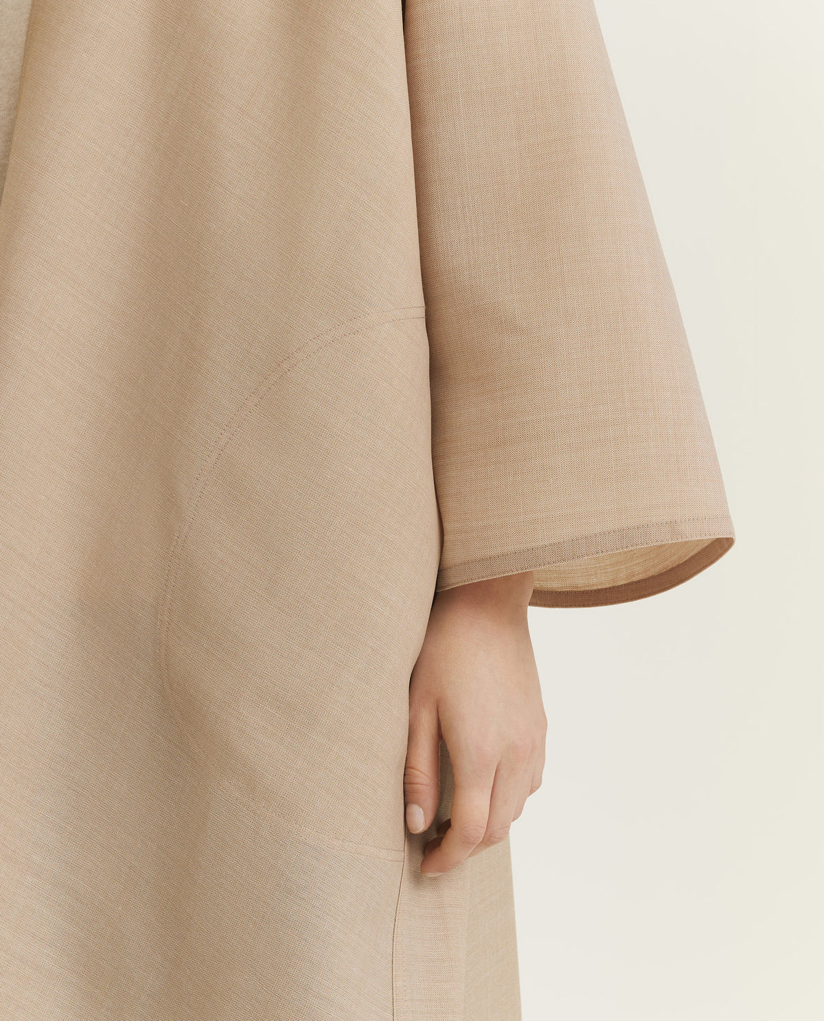 Tropisch Wollen Jas - Lichtbruin