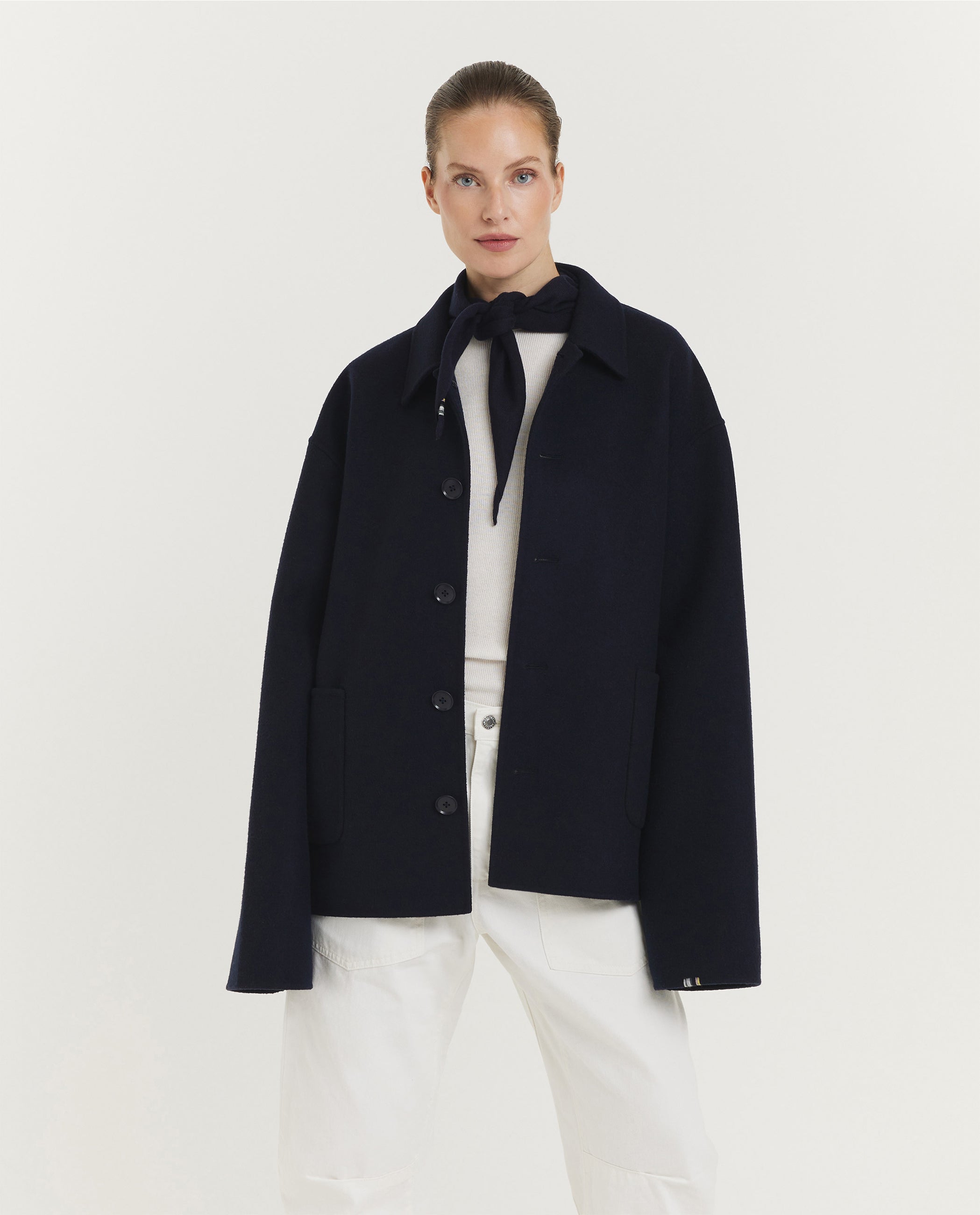 NO.427 Maker Overshirt - Donkerblauw