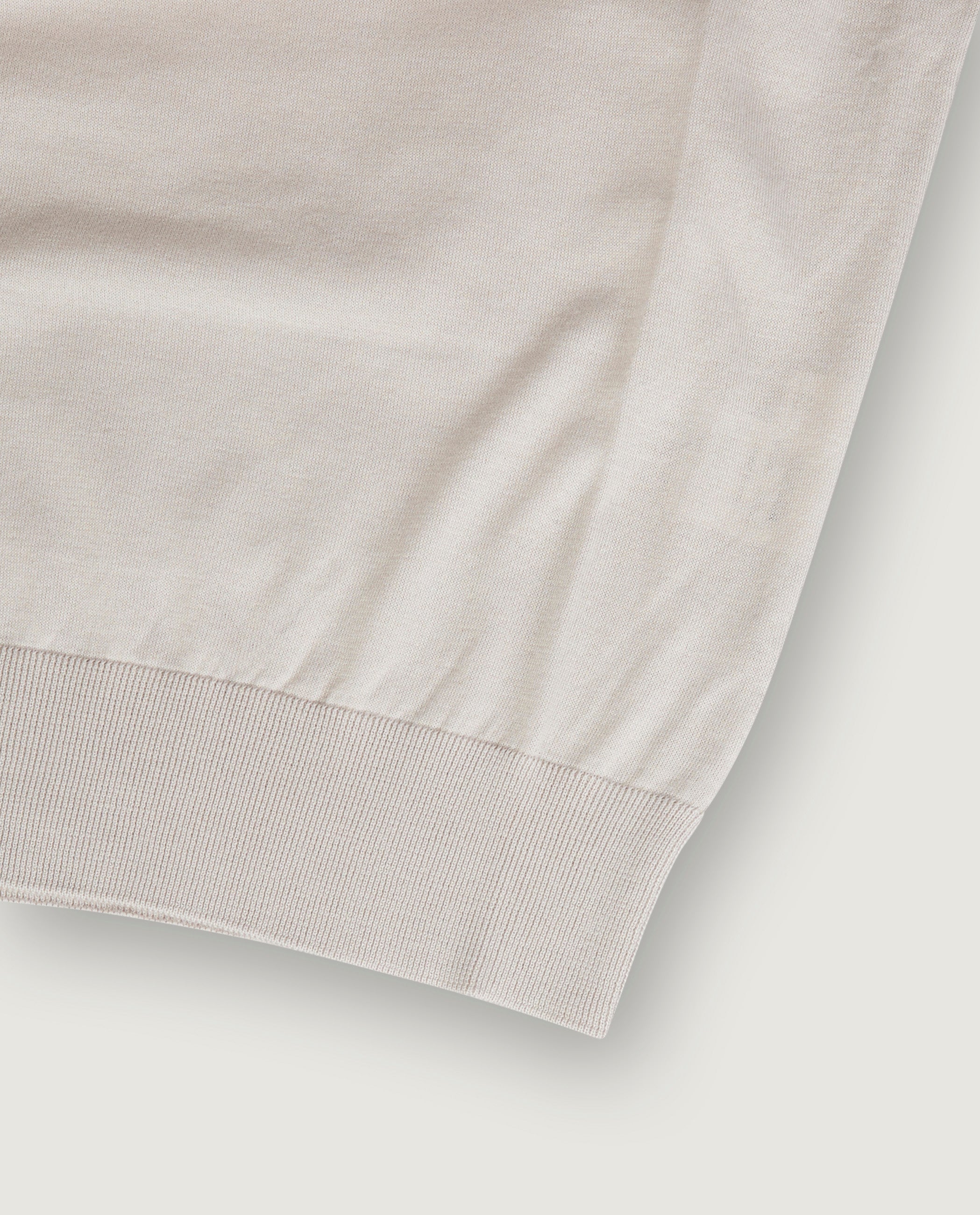 Katoen Cashmere T-Shirt - Grijs