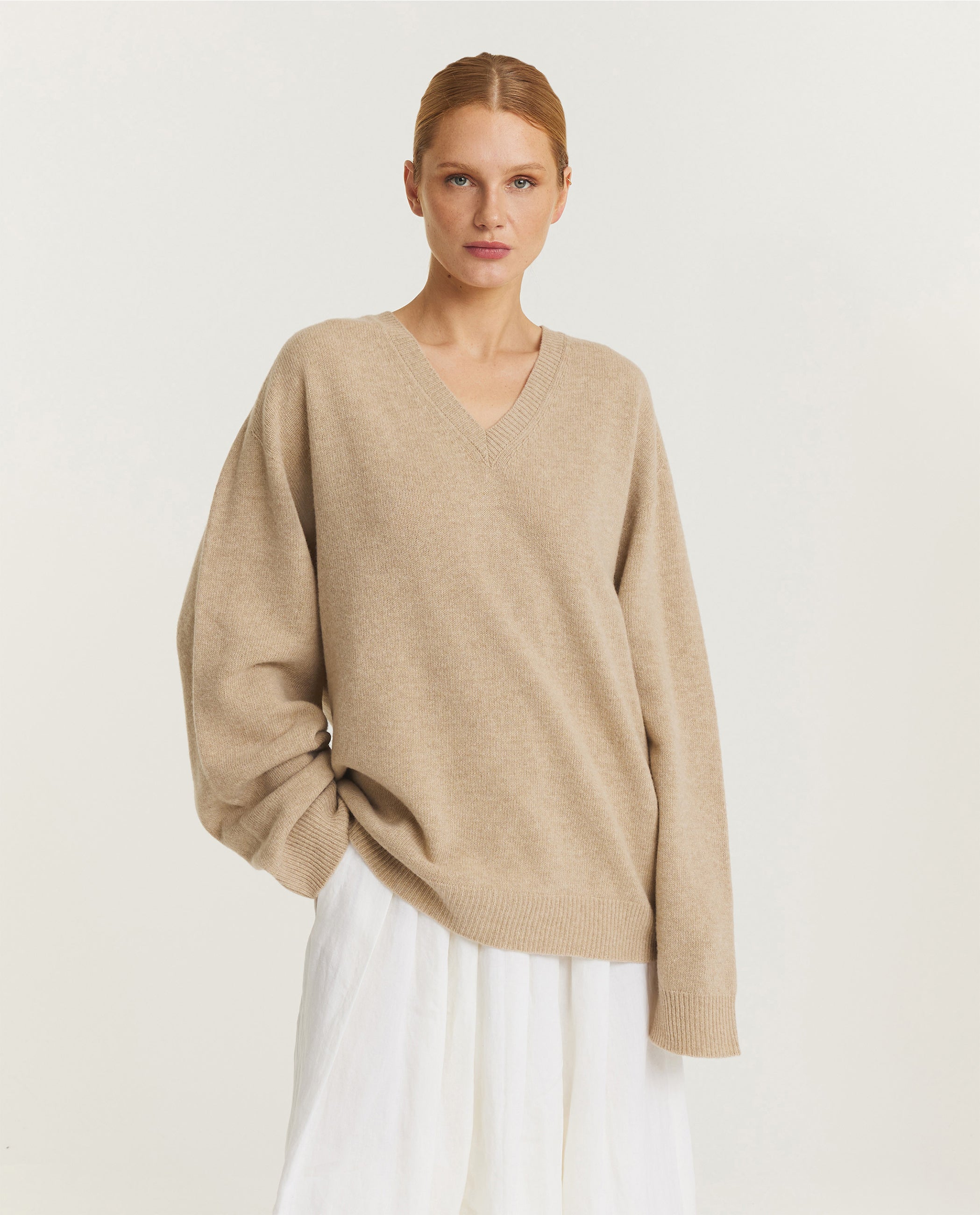 Relaxed V-Neck Sweater