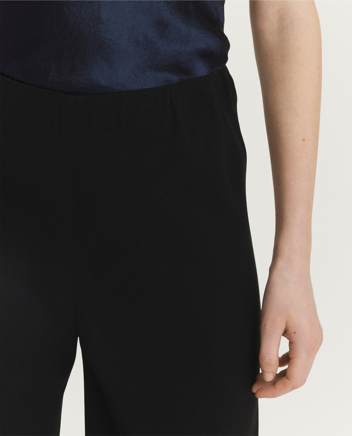 Soepele Wijde Broek - Zwart