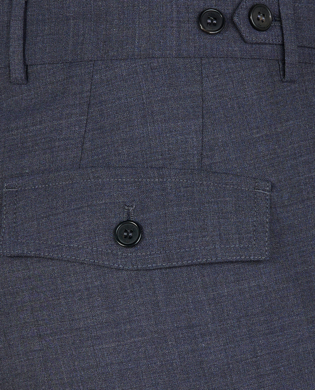 Tropical Wollen Cargo Broek - Donkerblauw