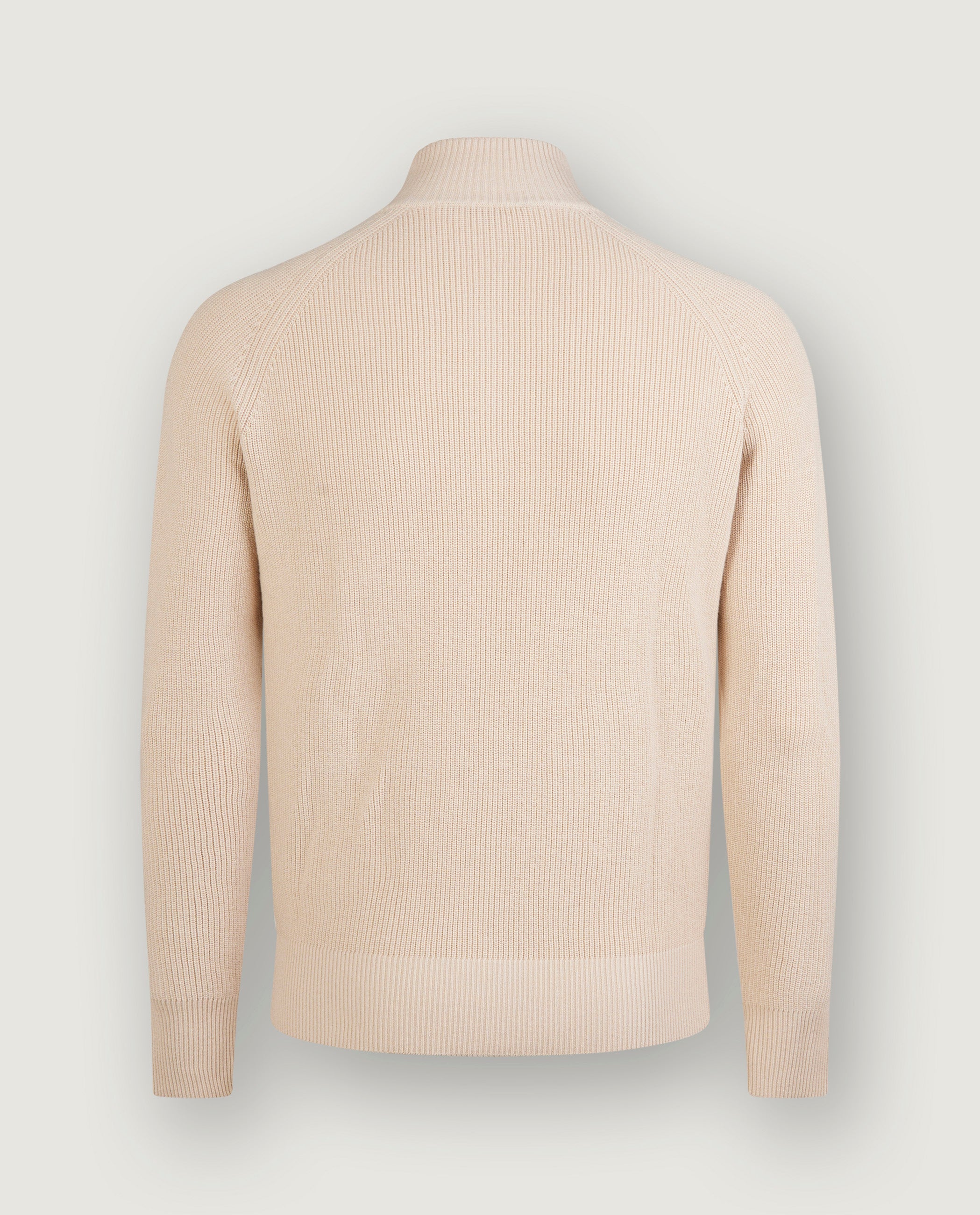 Rib Zip Vest - Lichtbruin