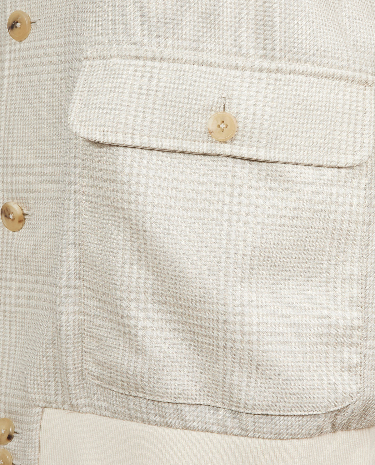 Glencheck Bomber - Ecru