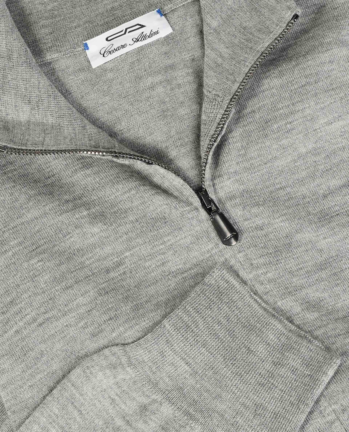 Zip Trui - Lichtgrijs