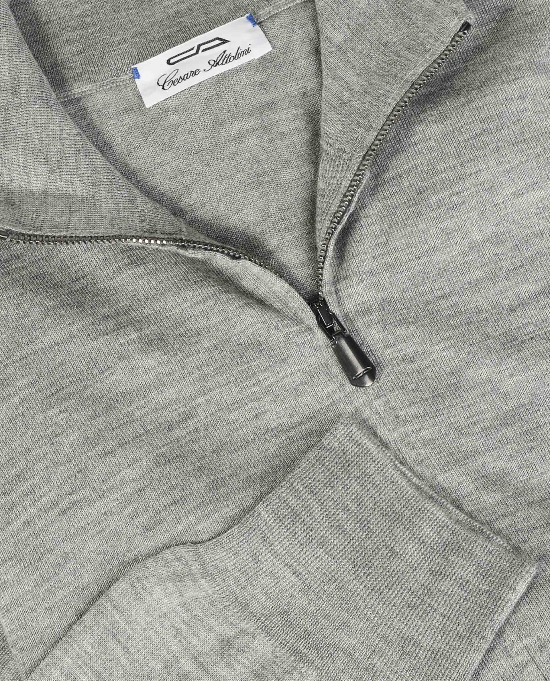 Zip Trui - Lichtgrijs