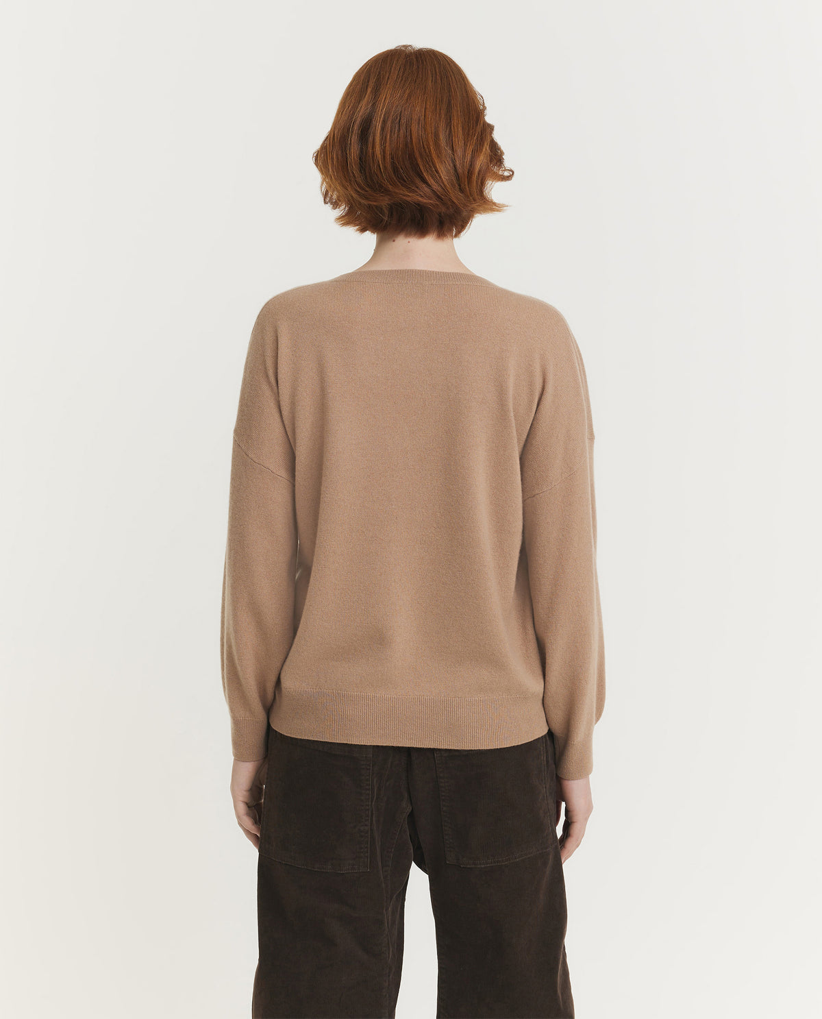 Wol Cashmere Deep-V Sweater
