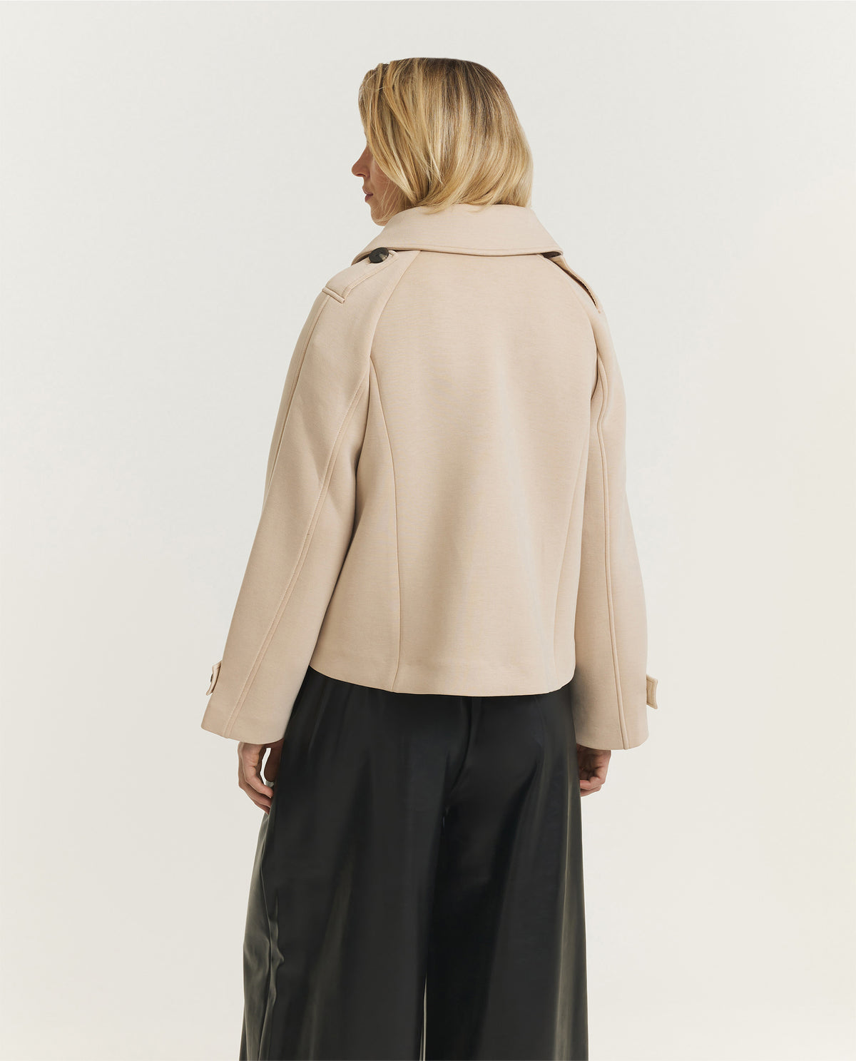 Cropped Jersey Peacoat