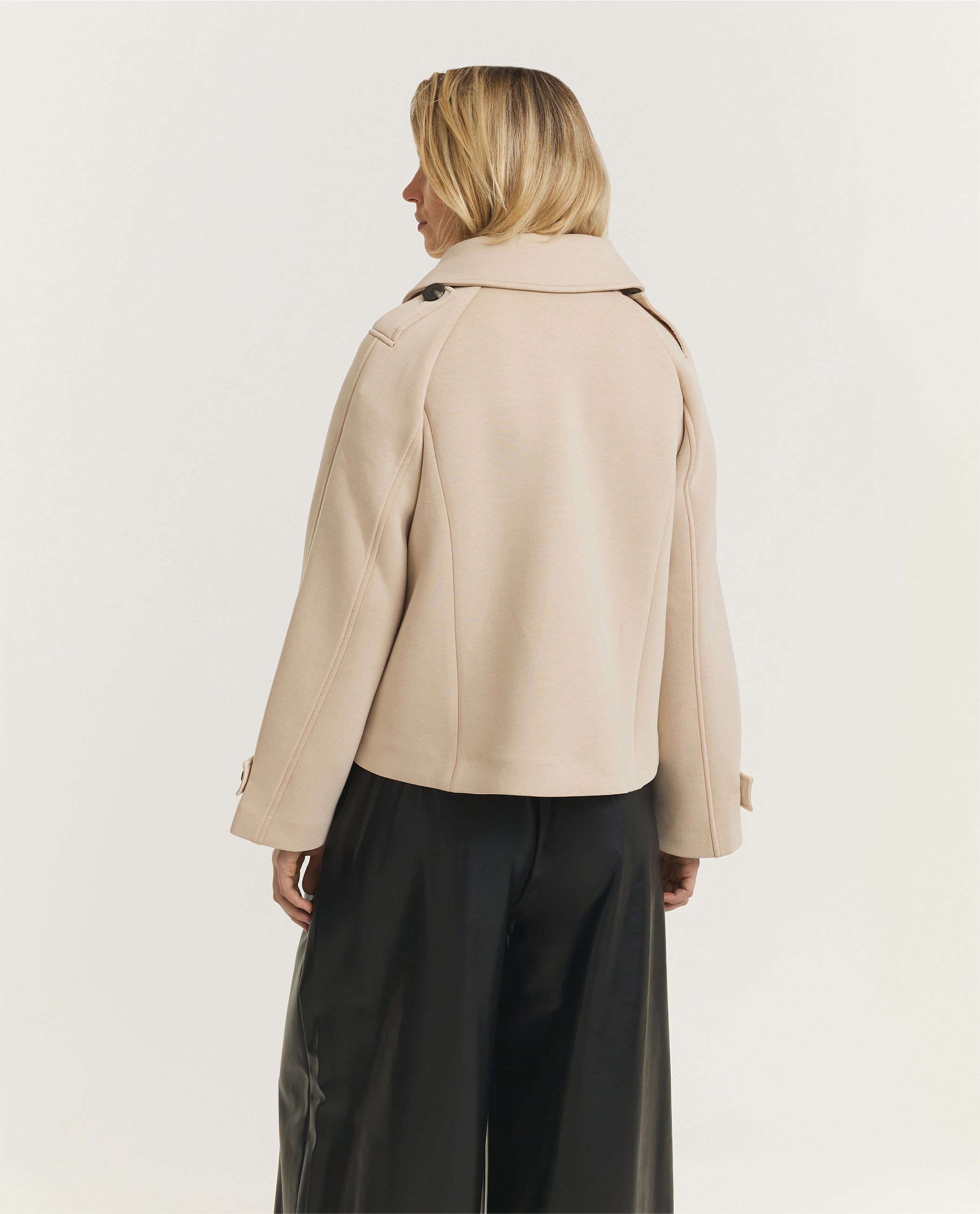 Cropped Jersey Peacoat