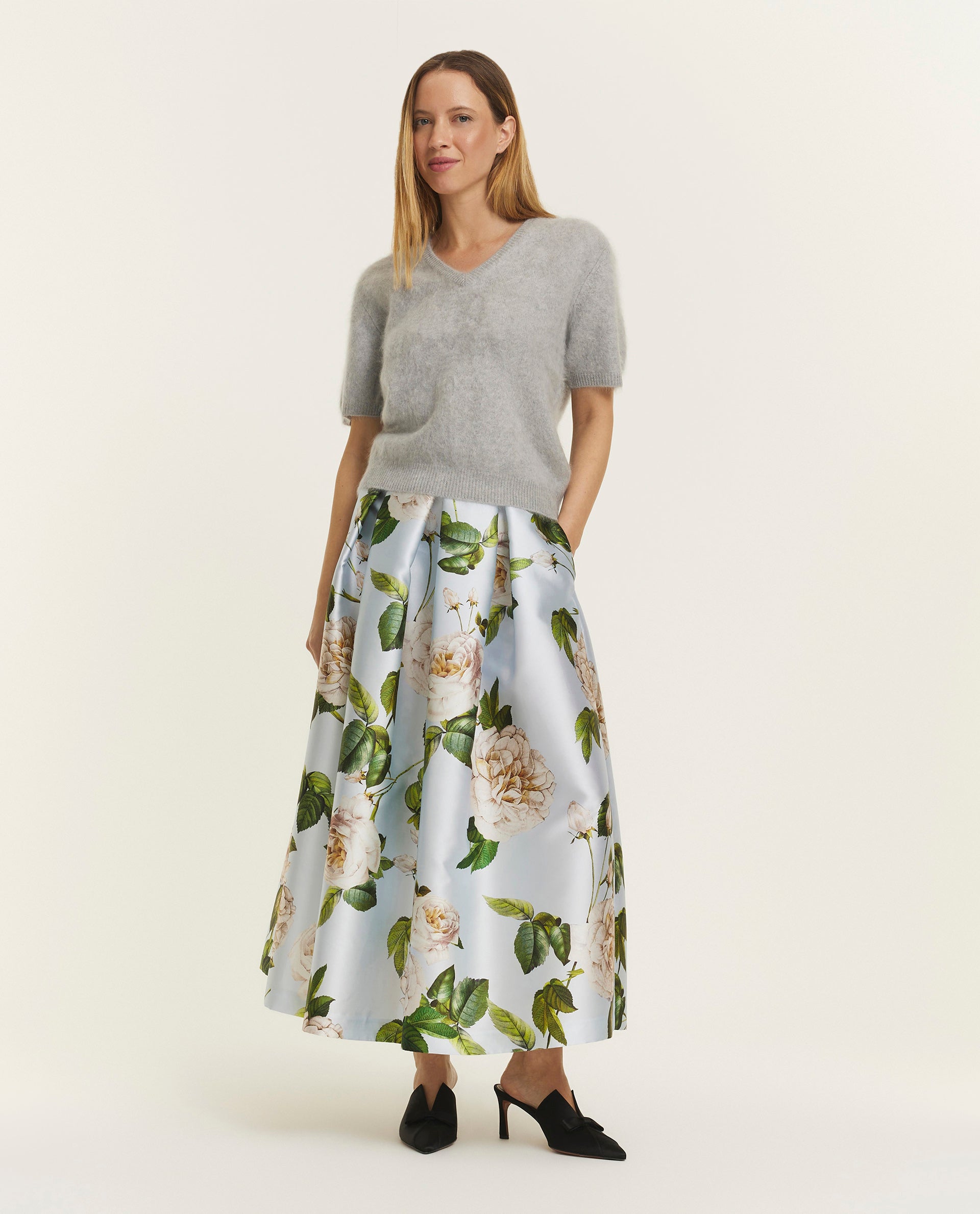 A-Line Midi Skirt