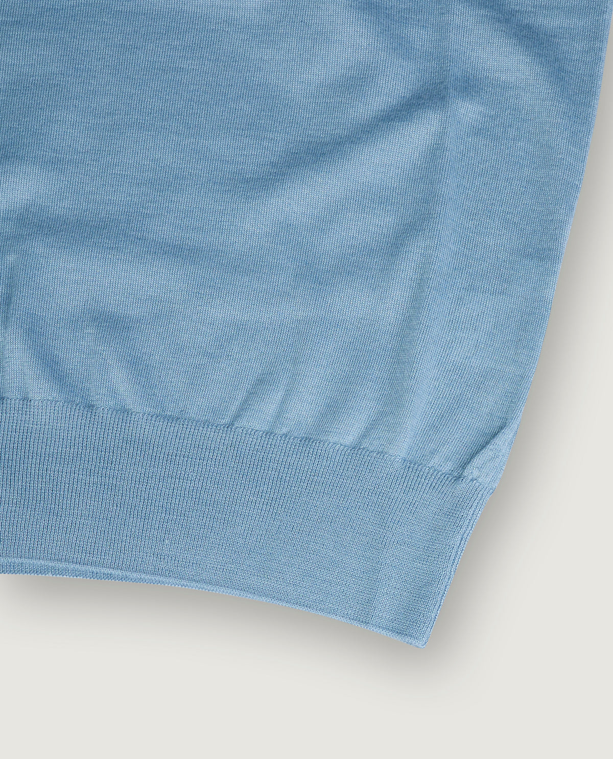 Cashmere Ronde Hals Trui - Lichtblauw