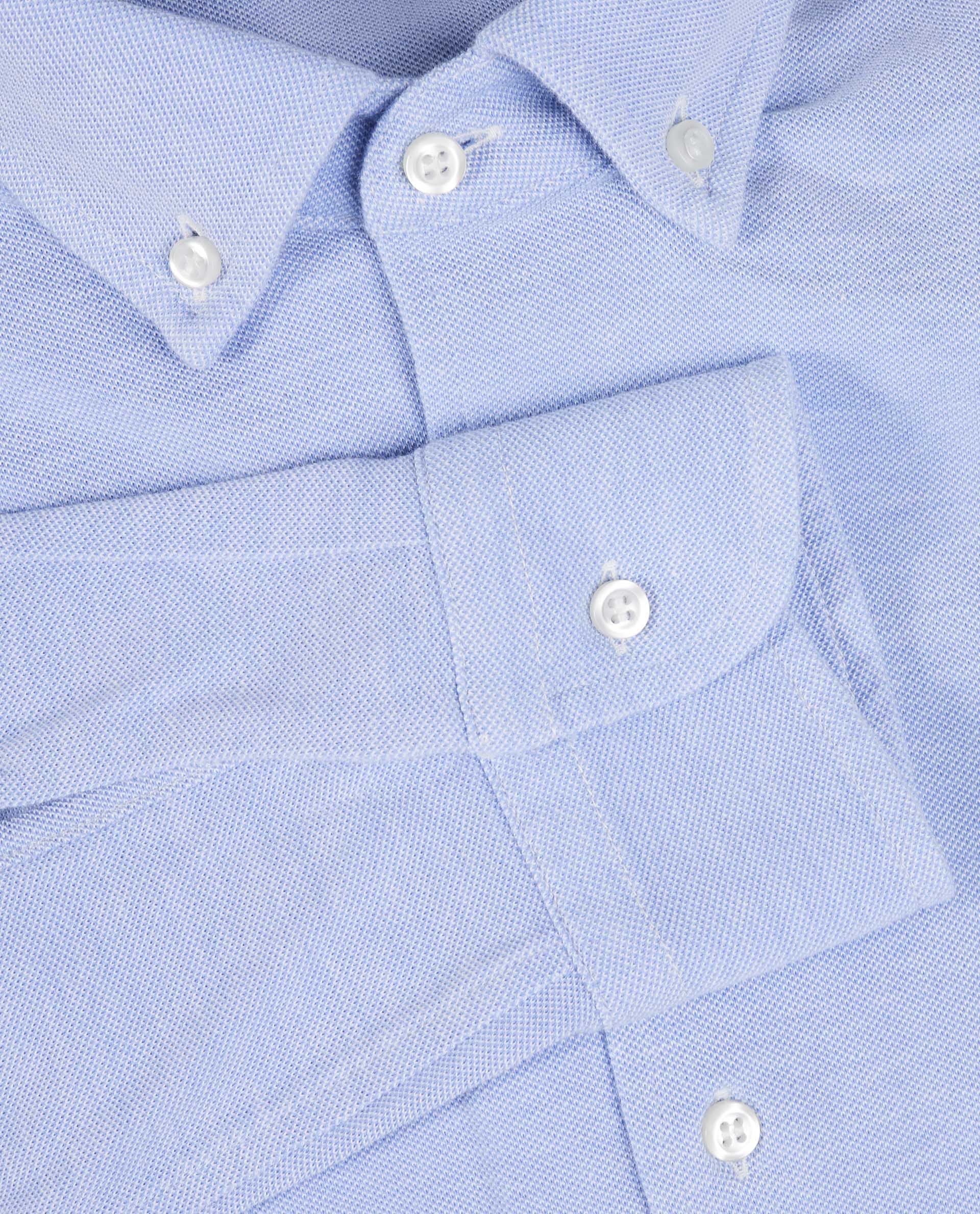 Pique Buttondown Shirt - Lichtblauw