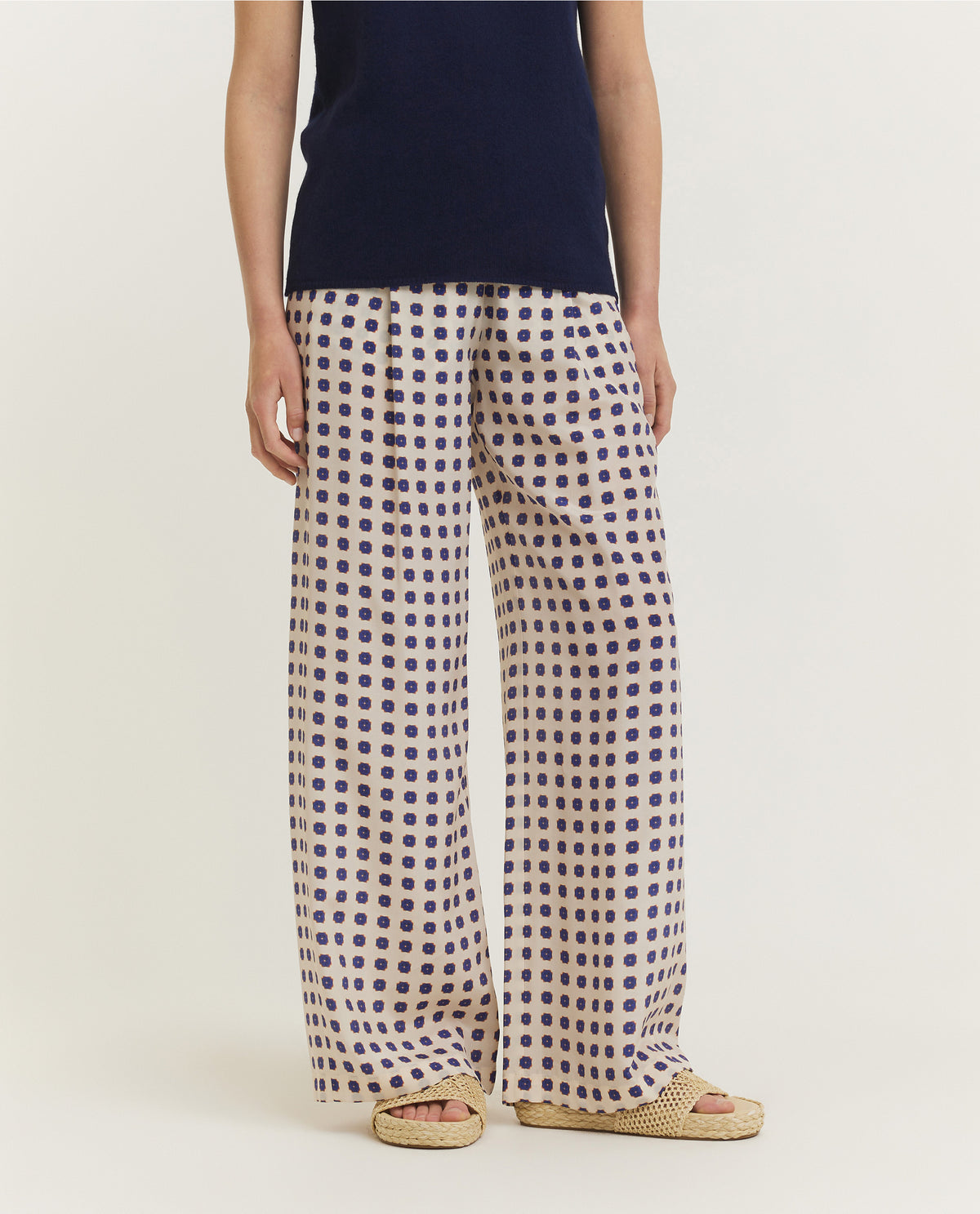 Silk Flower Trousers