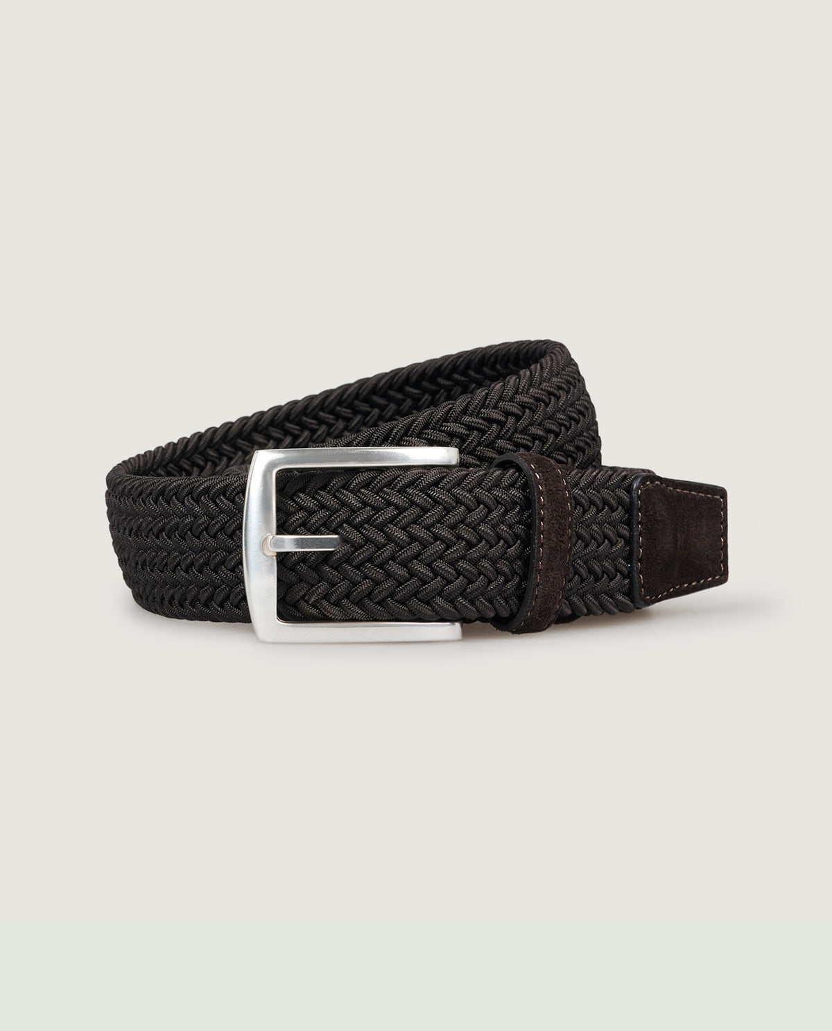 Gevlochten Riem - Bruin