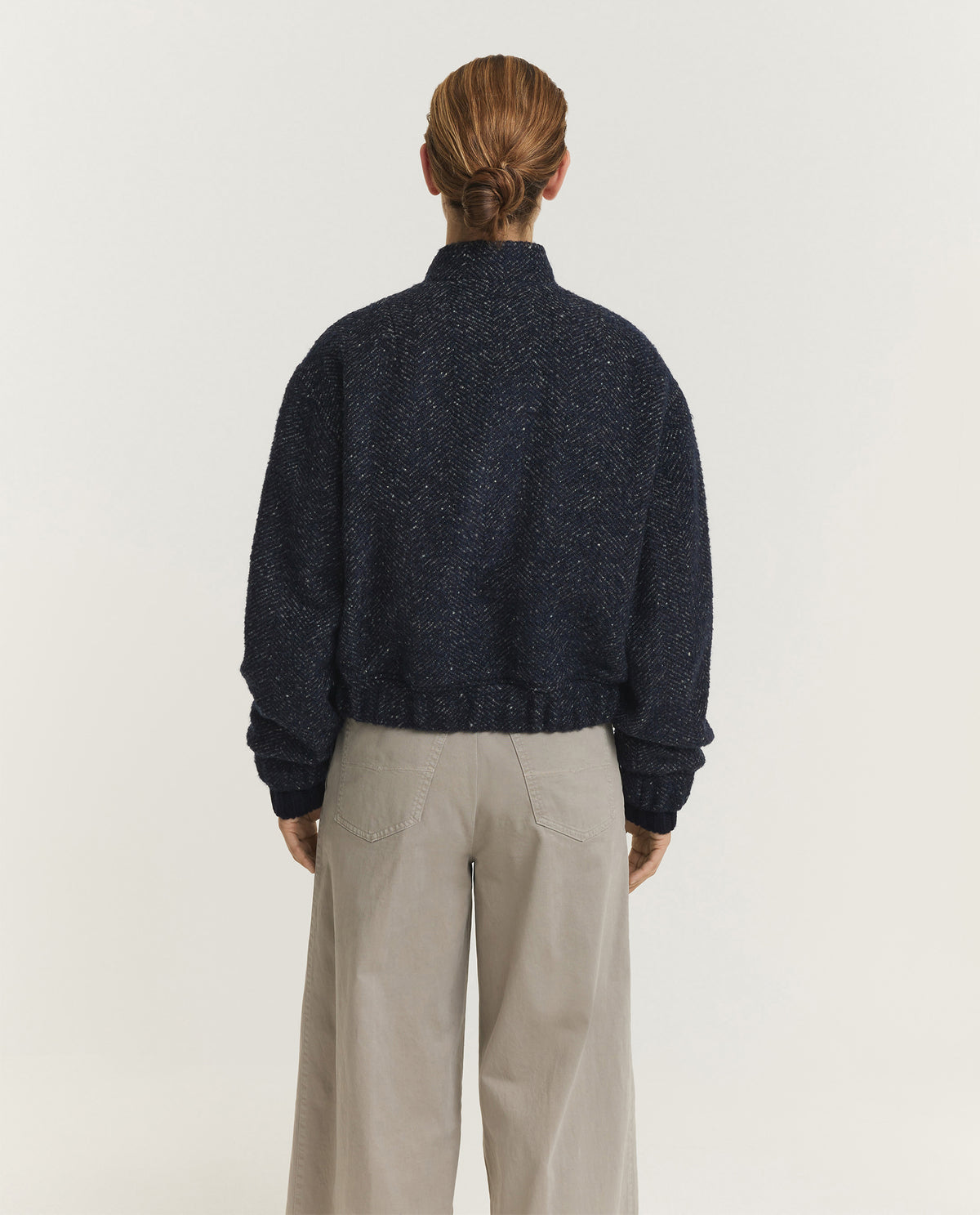 Wool Blend Bomber Jacket