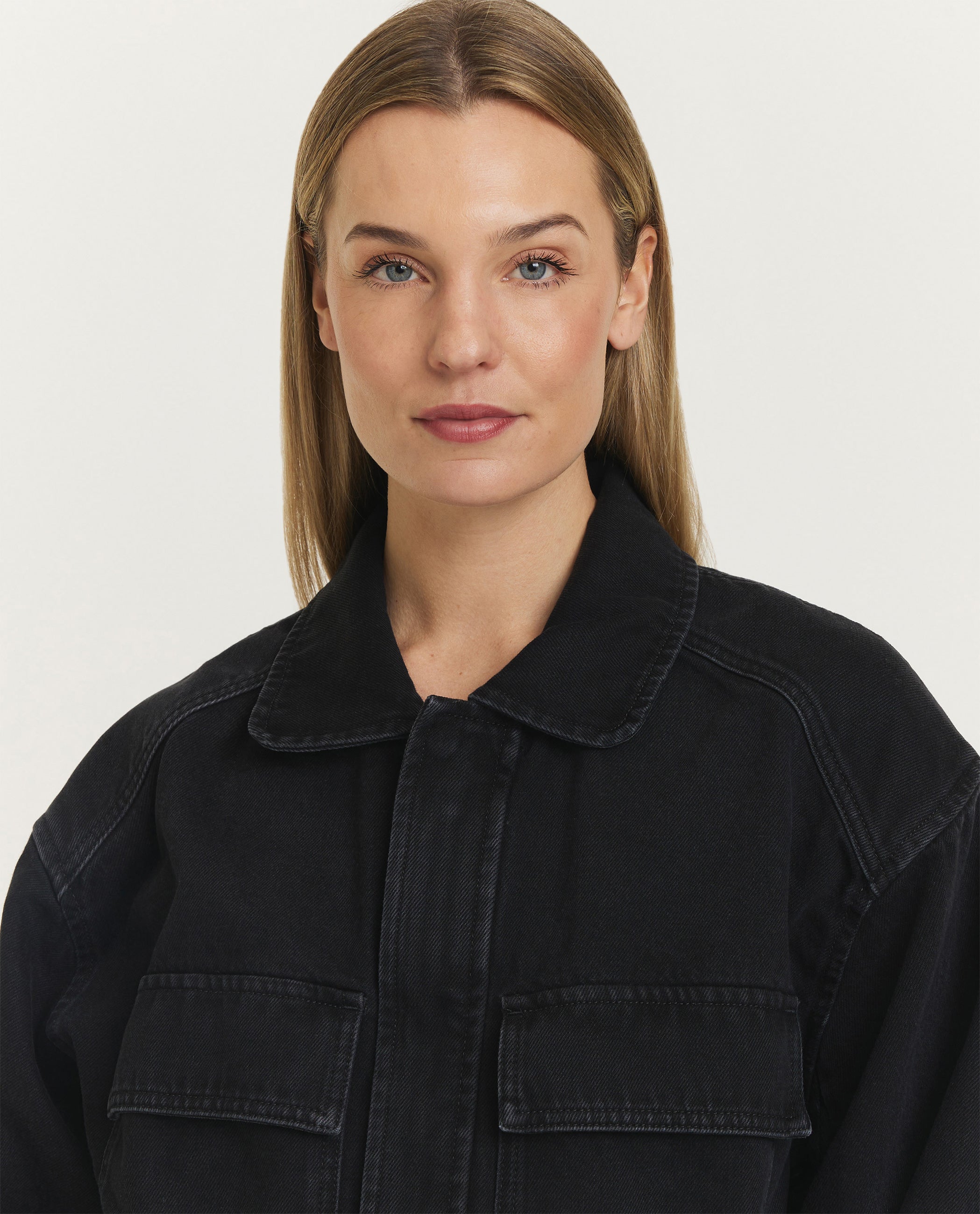 Amelia cropped denim jacket