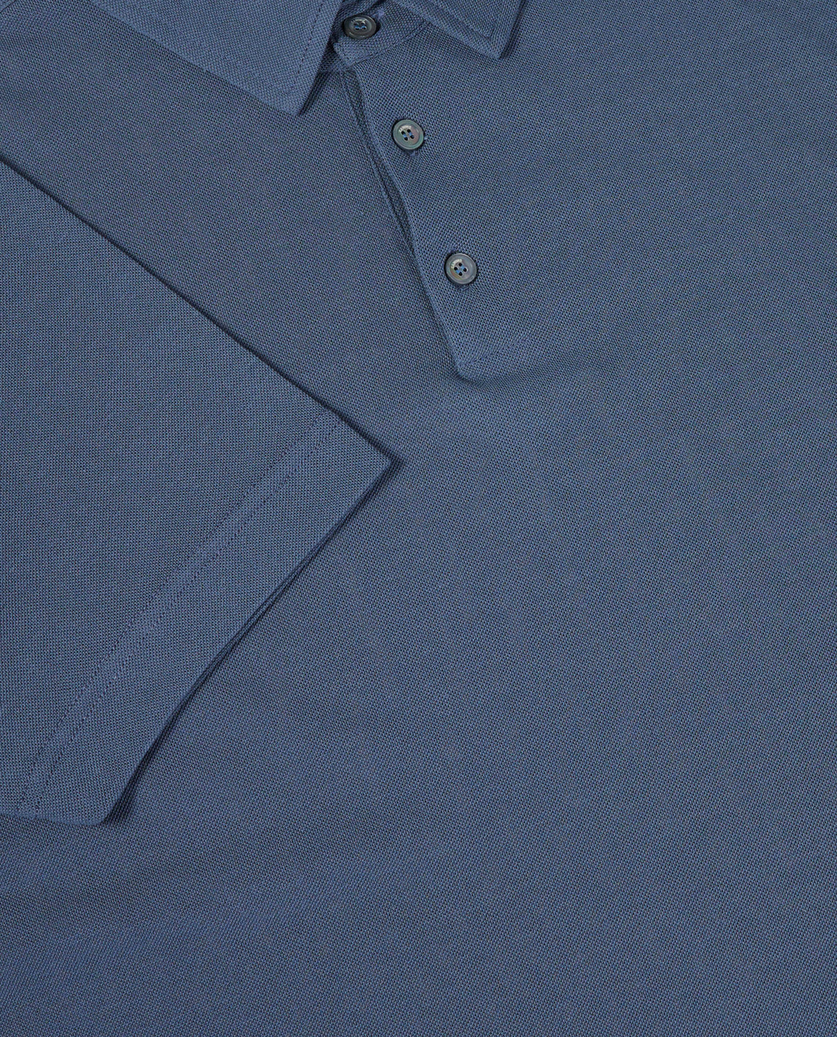 Ice Cotton Pique Polo - Blauw