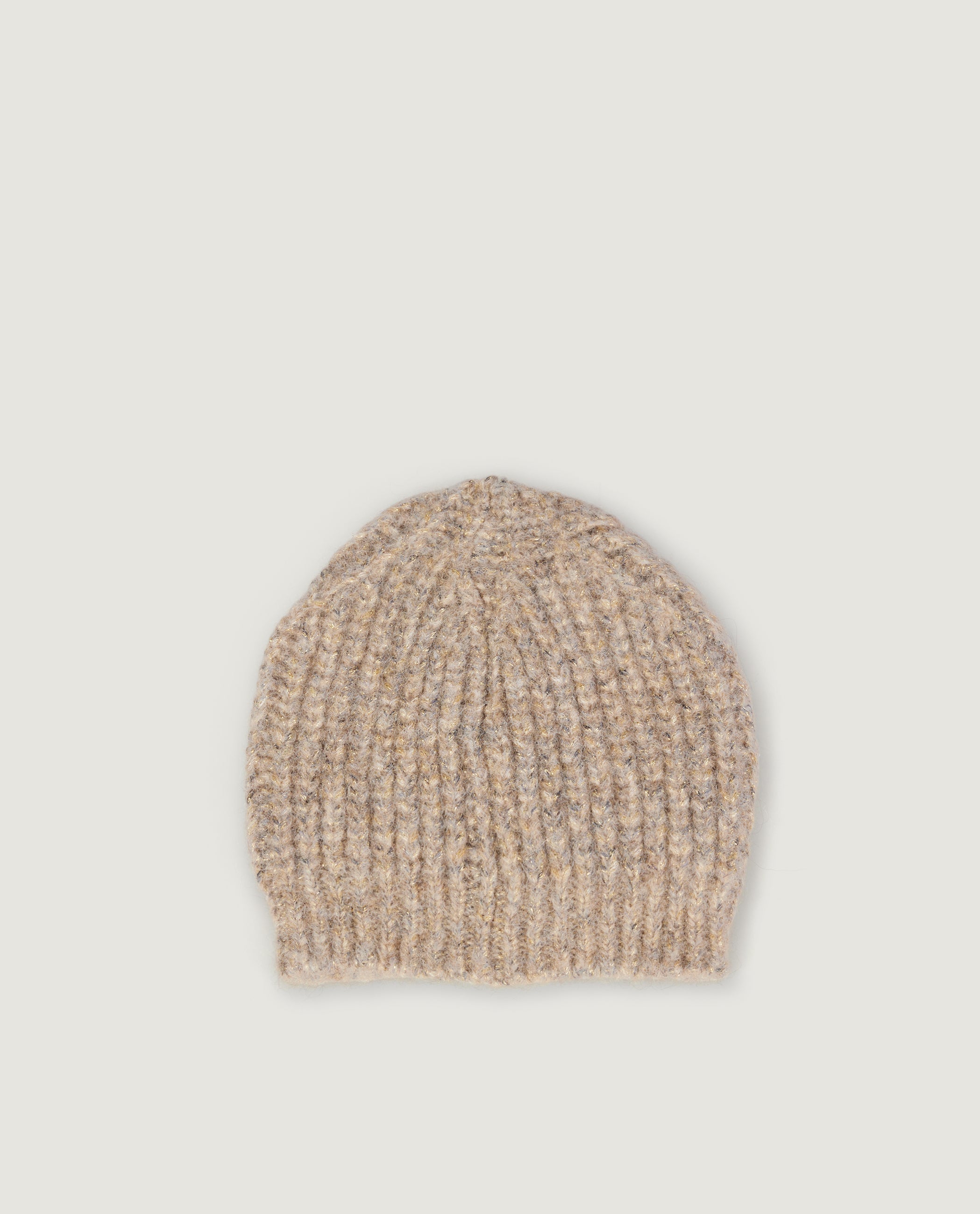 Mélange Alpaca Beanie - Lichtbruin