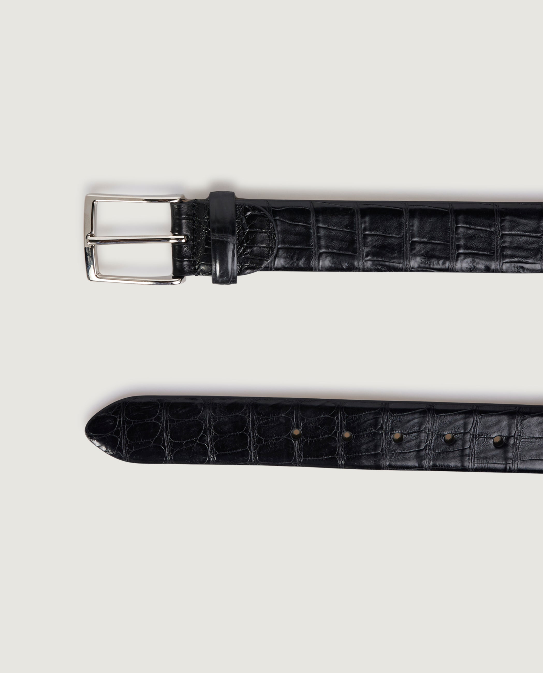 Croco Leather Belt