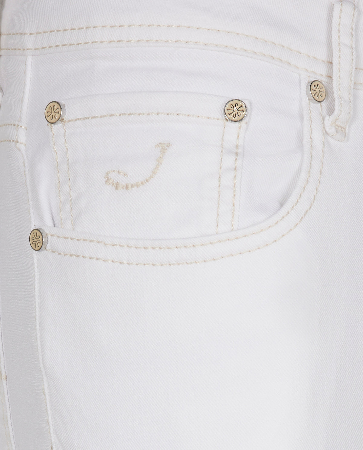 Slim Fit Bard Jeans - Wit