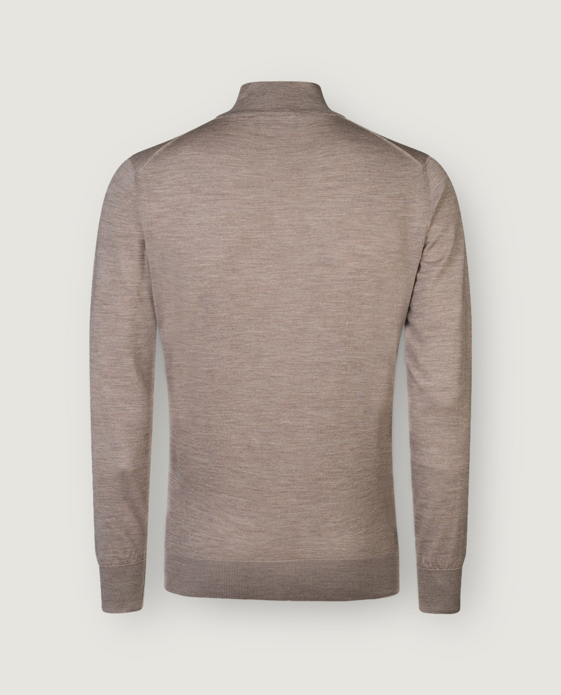 Half Zip Trui - Lichtbruin