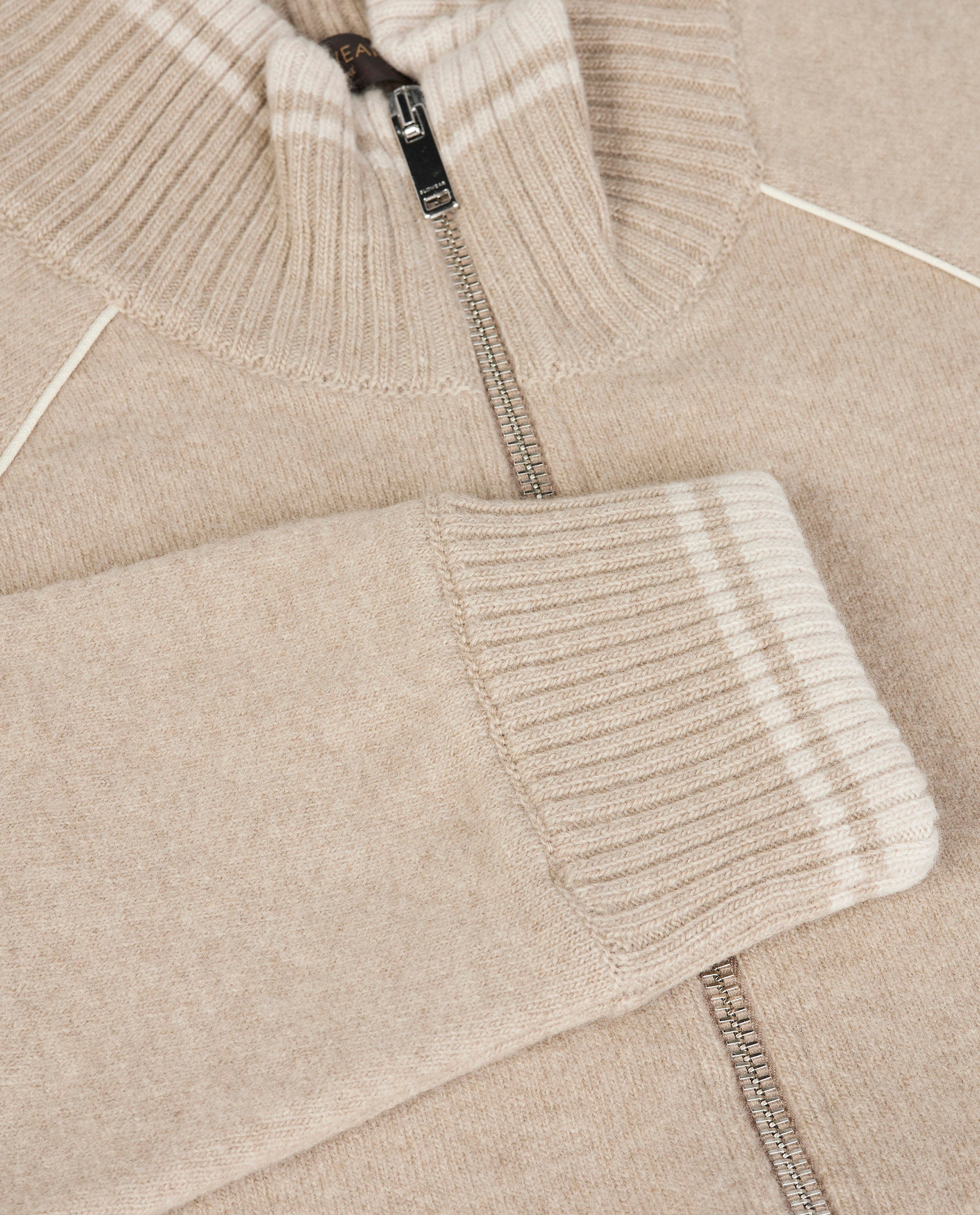 Wool Cashmere Raglan Cardigan