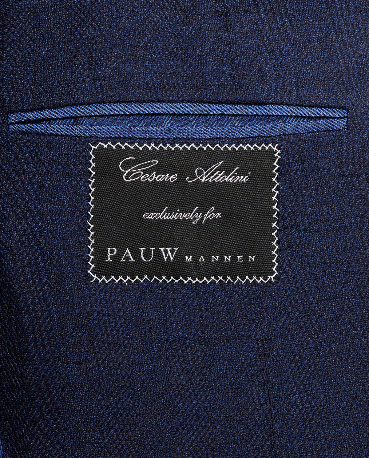 Visgraat Jasje - Blauw