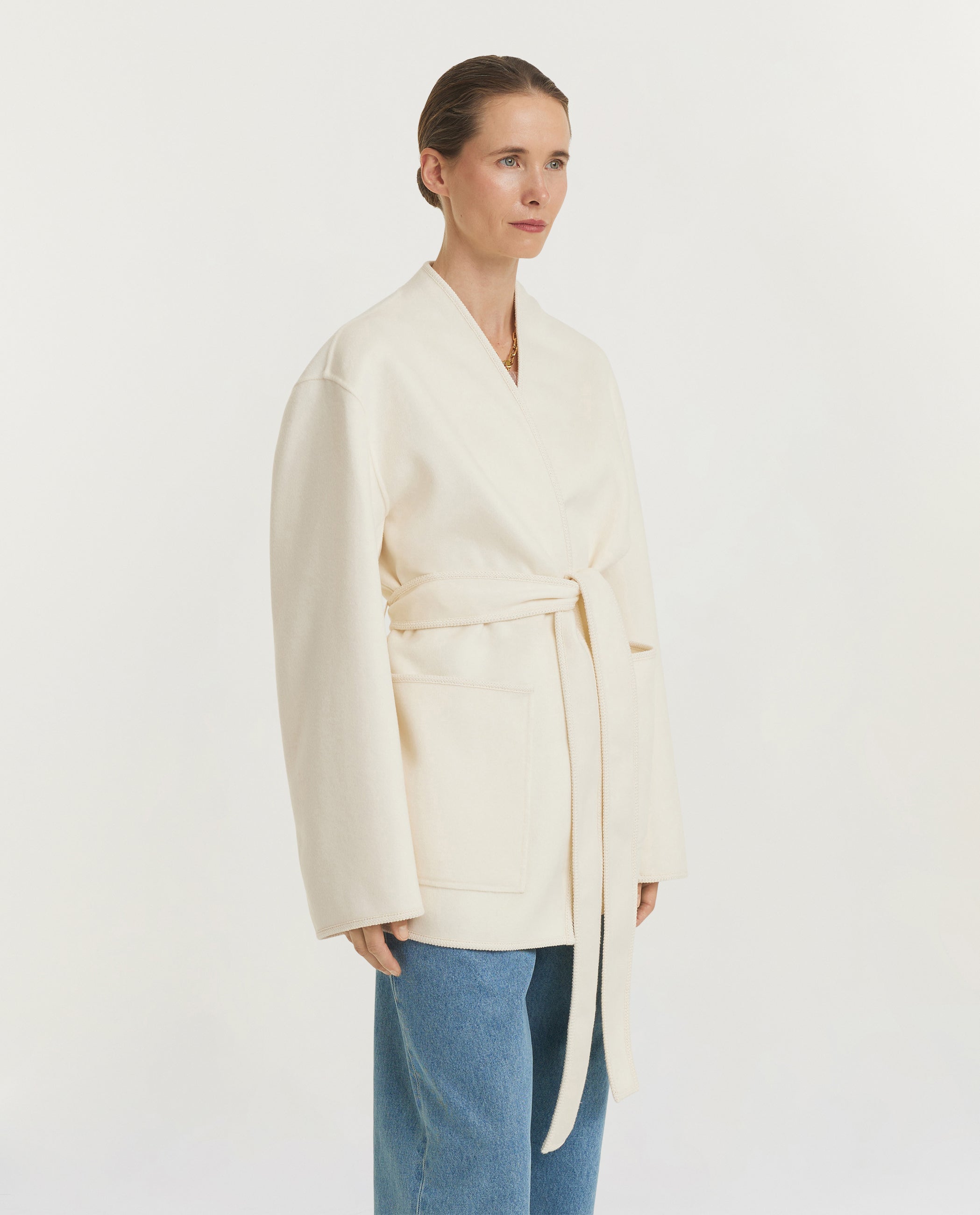 Kimono Blazer - Ecru