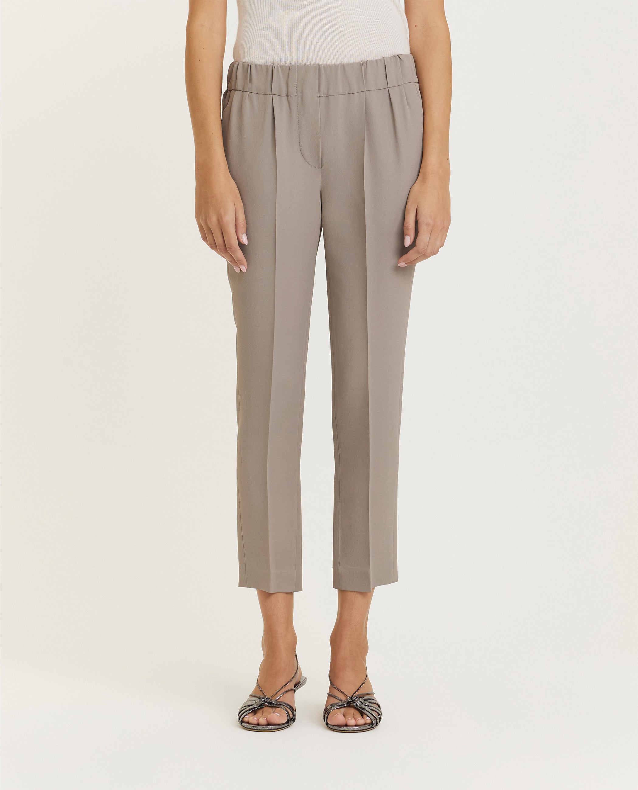 Straight leg trousers