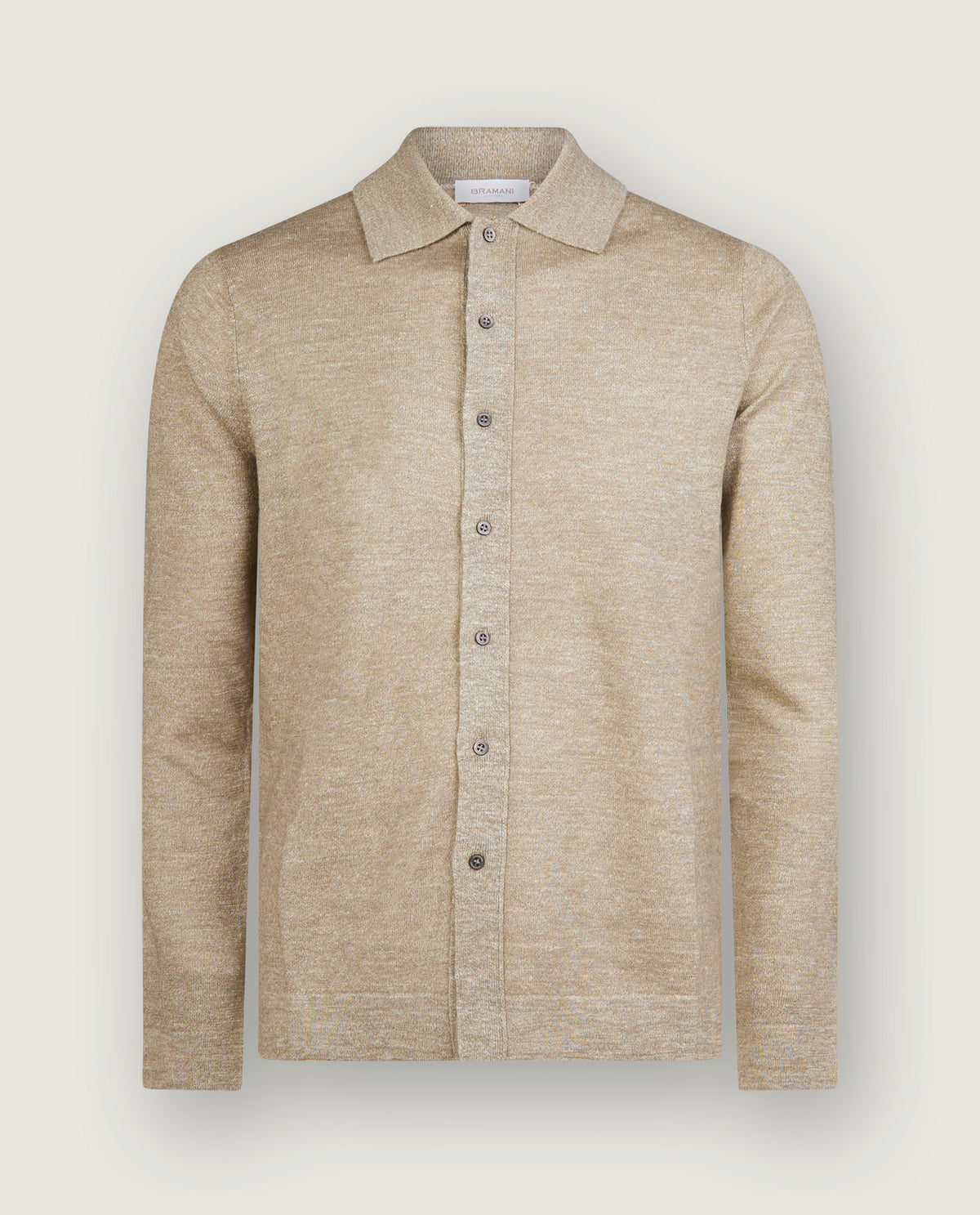 Polo Kraag Vest - Lichtbruin