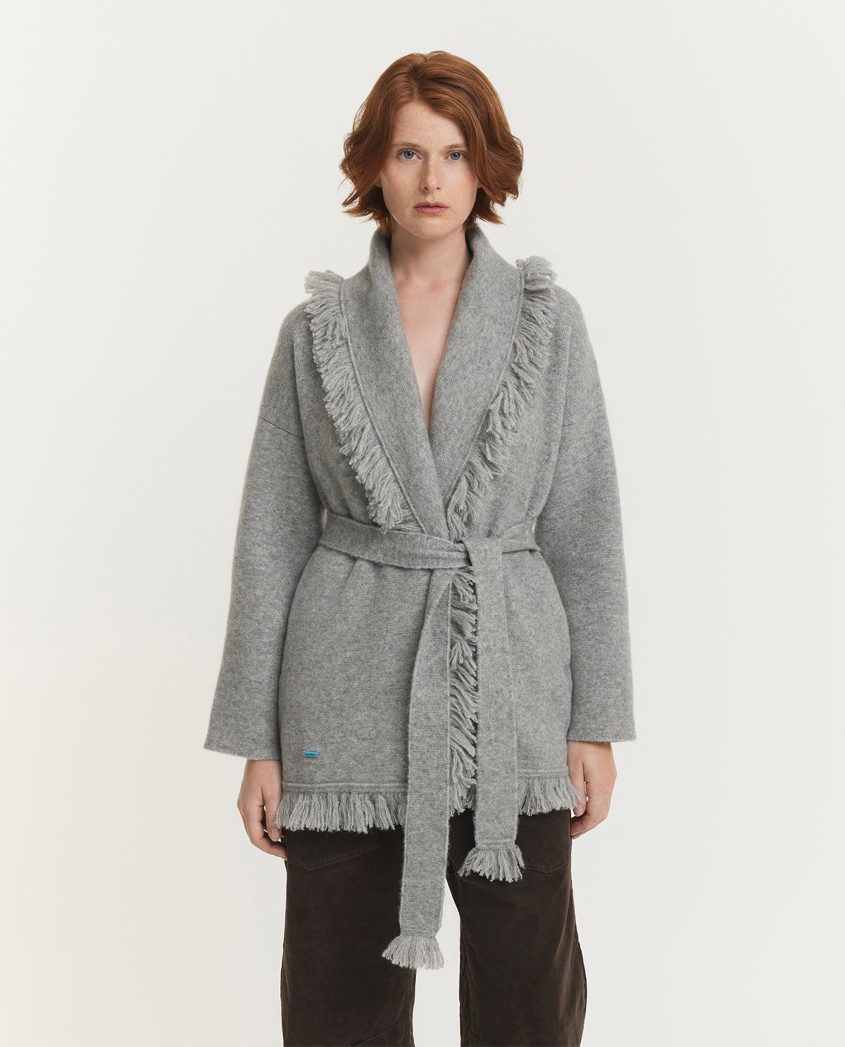 Cashmere Silk Fringe Cardigan