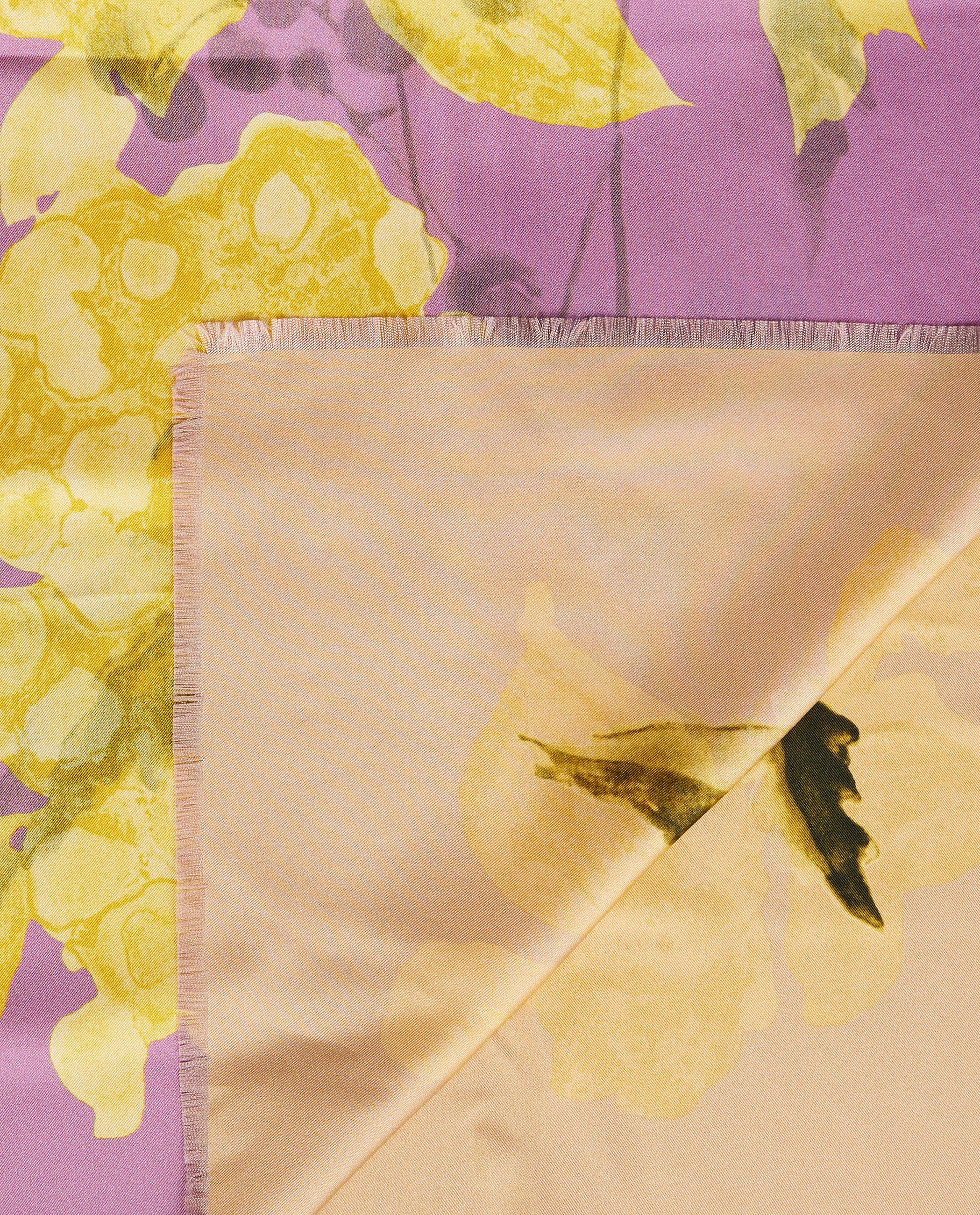 Floraal Zijden Shawl - Roze