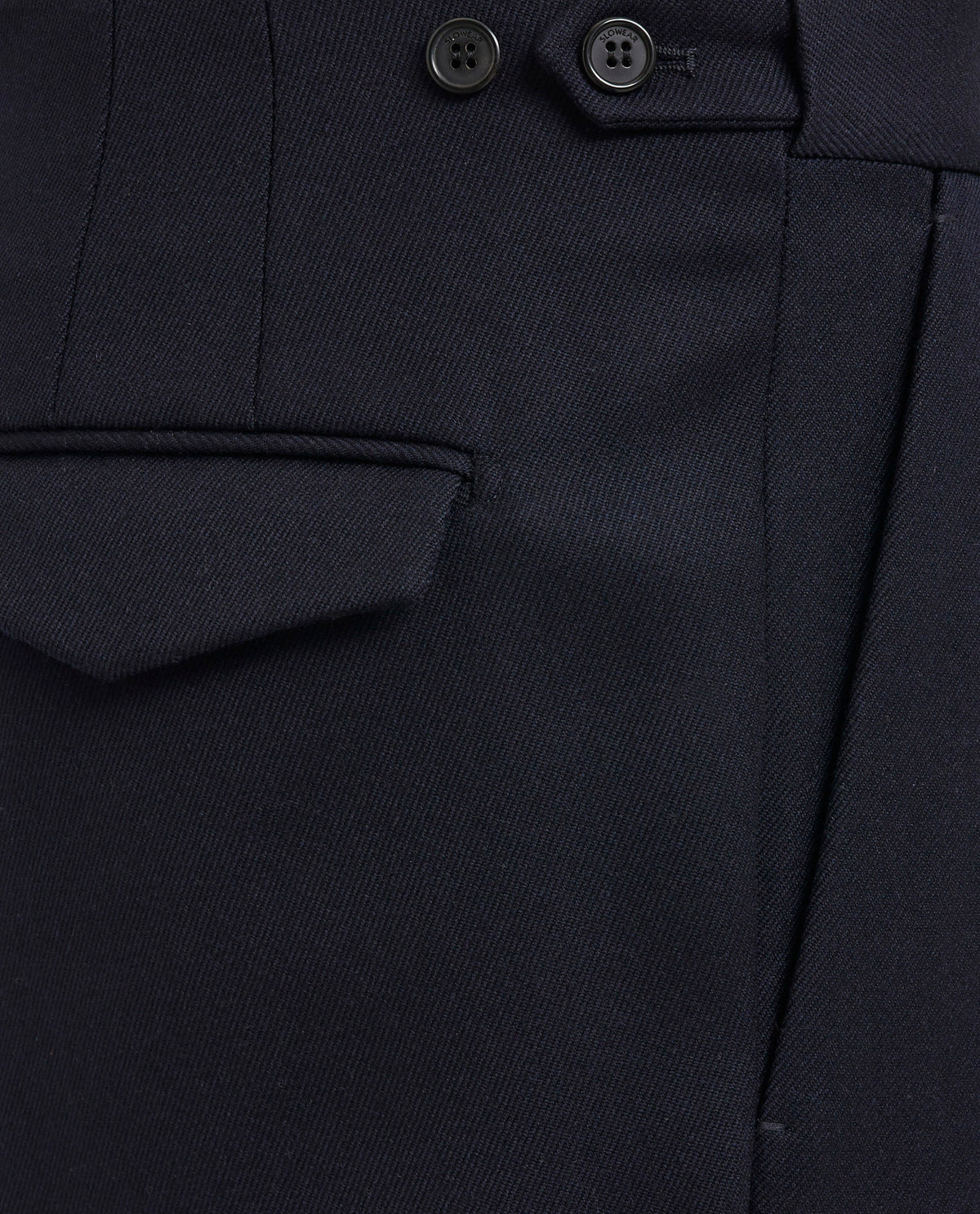 Flannel Wollen Pantalon - Donkerblauw