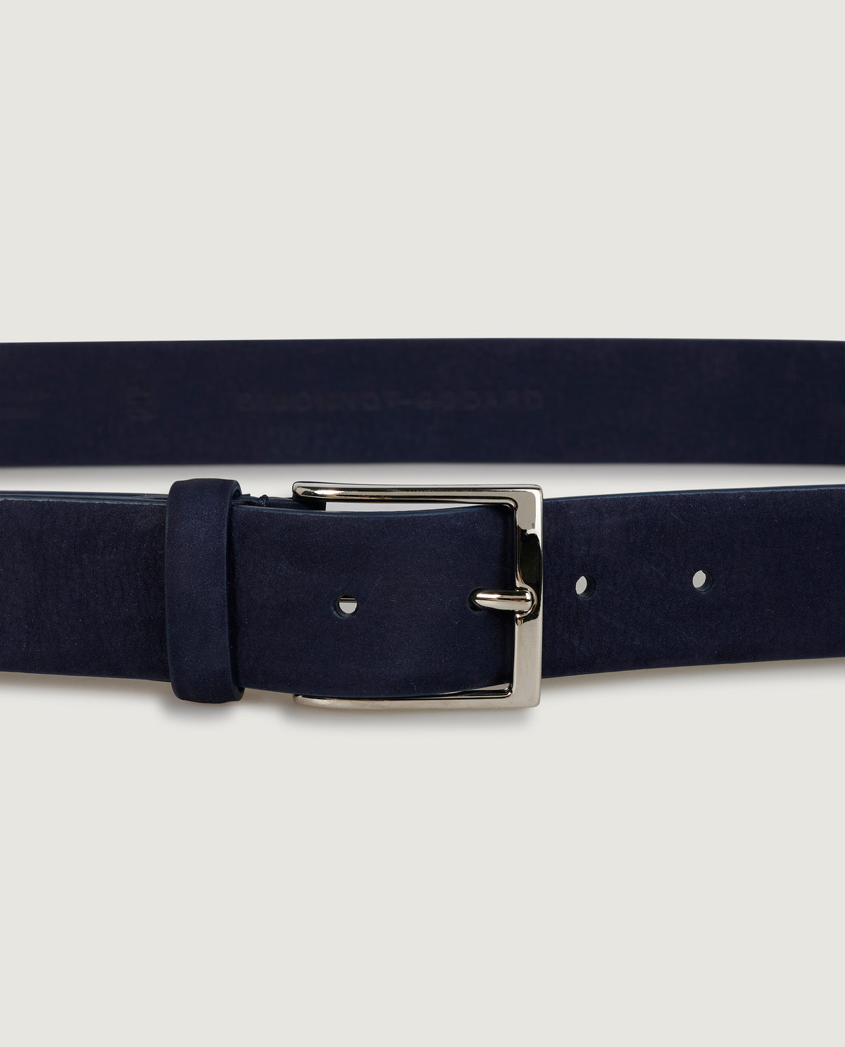 Nubuck Leren Riem - Donkerblauw