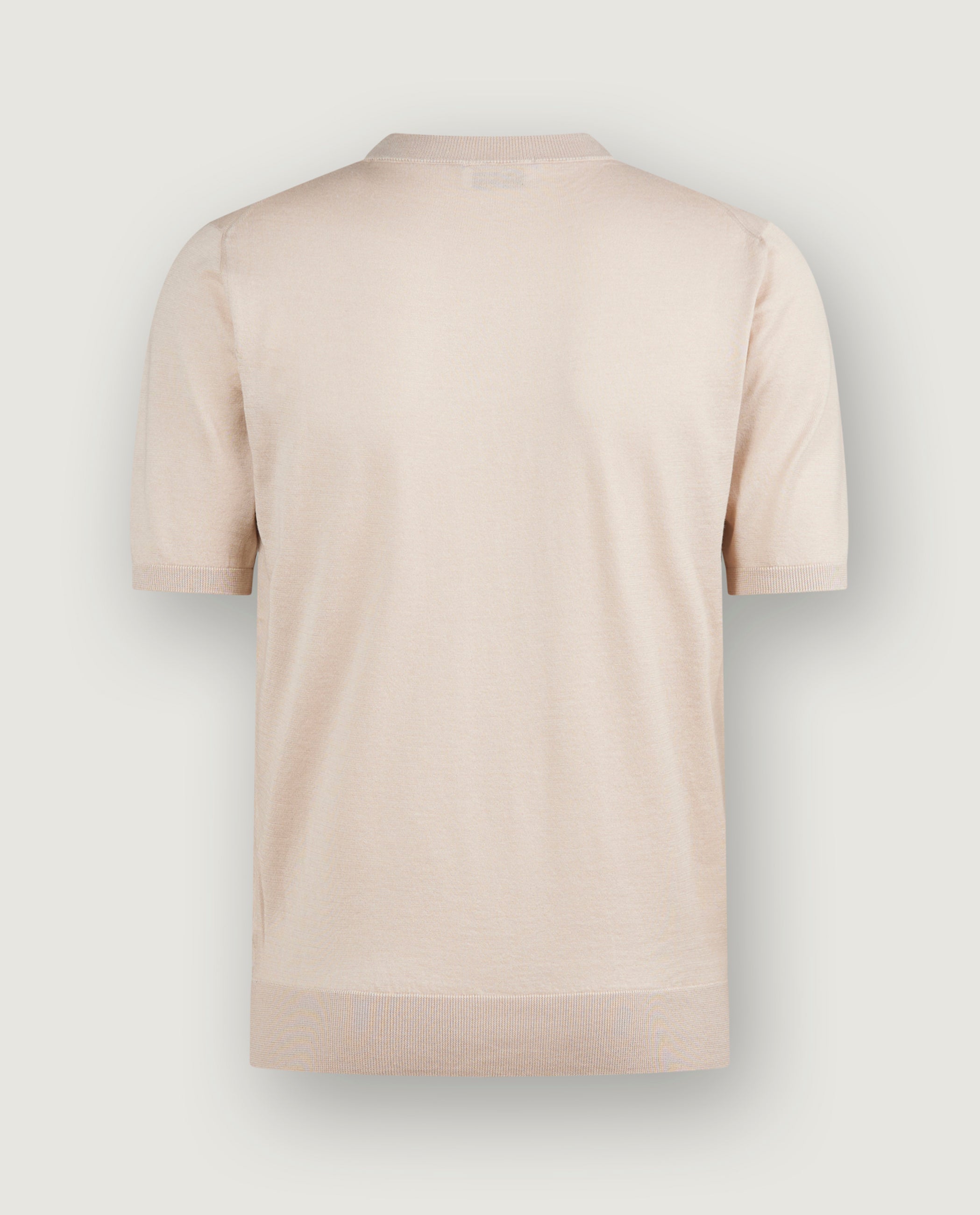 Katoen Cashmere T-Shirt - Lichtbruin