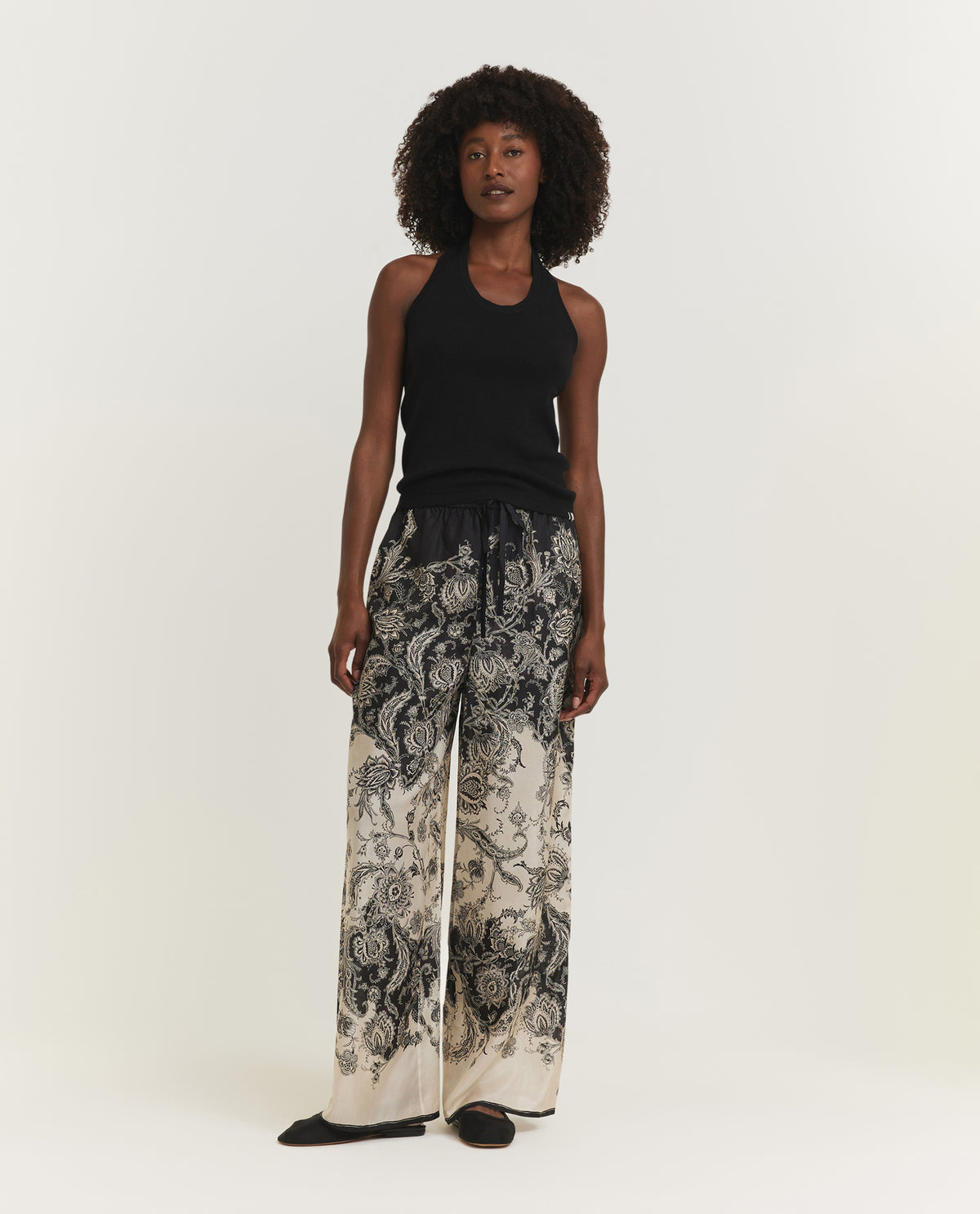 Rhiannon Relaxte Broek - Zwart