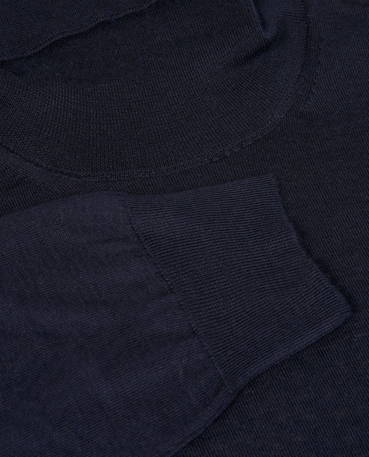 Cashmere Zijden Coltrui - Donkerblauw
