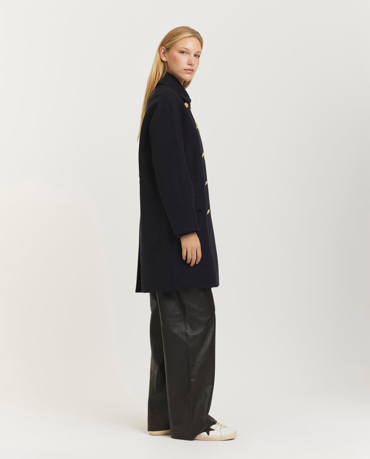 Double breasted Cabanne - Donkerblauw