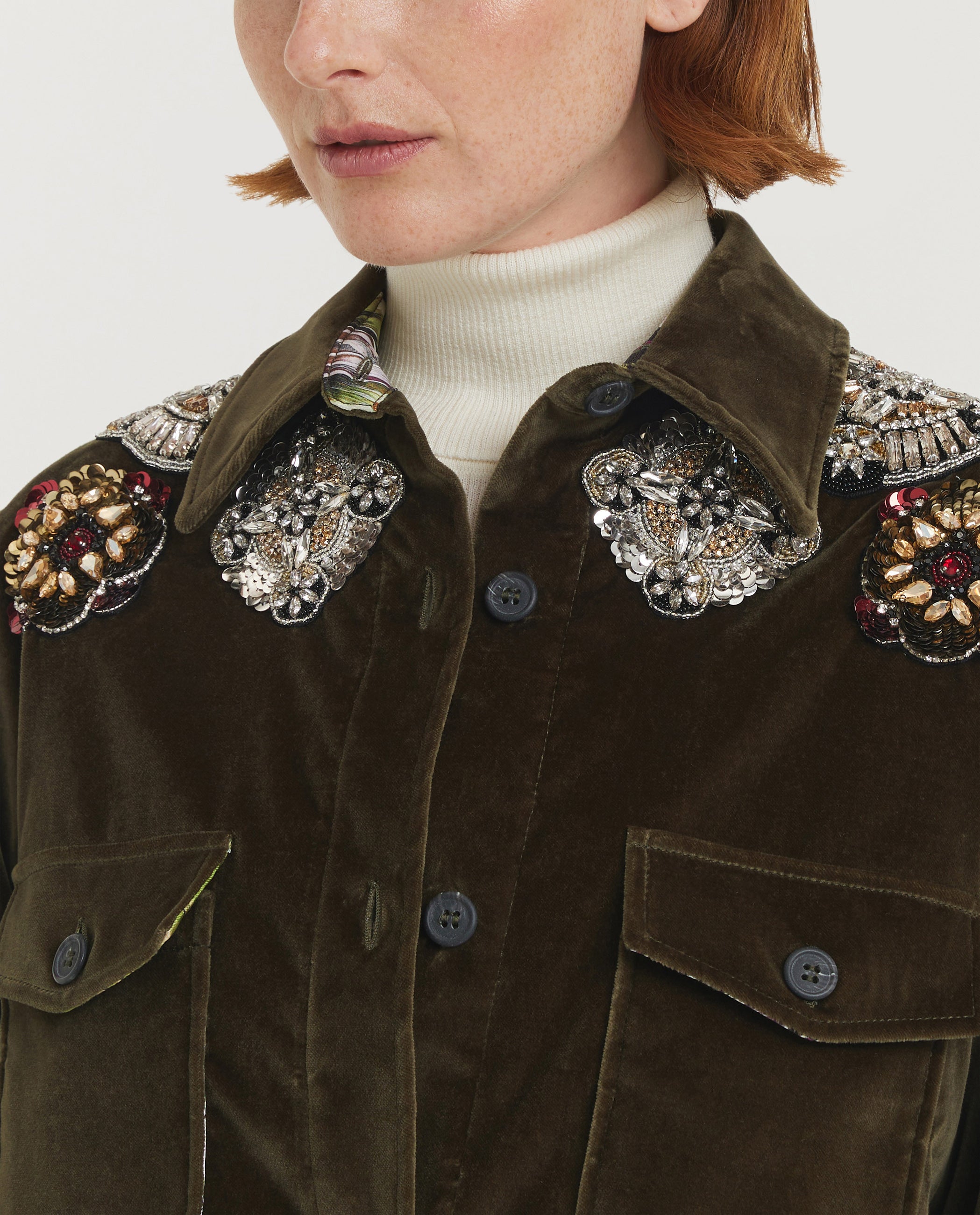 Geborduurd Boyfriend Jack - Groen