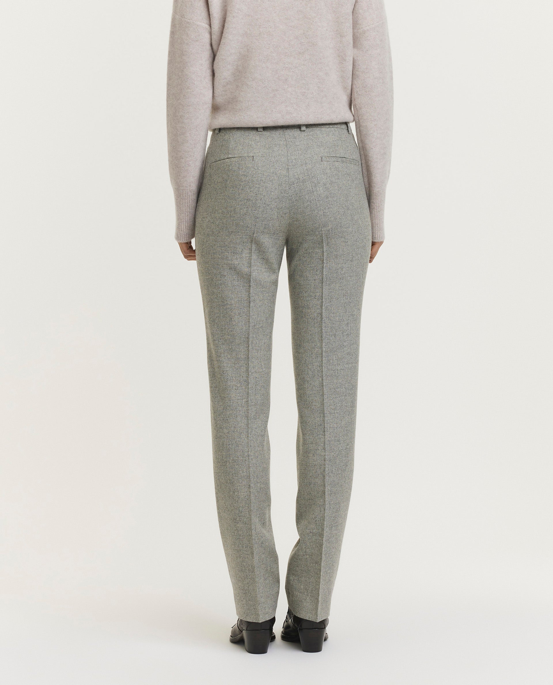 Trousers in wool-blend