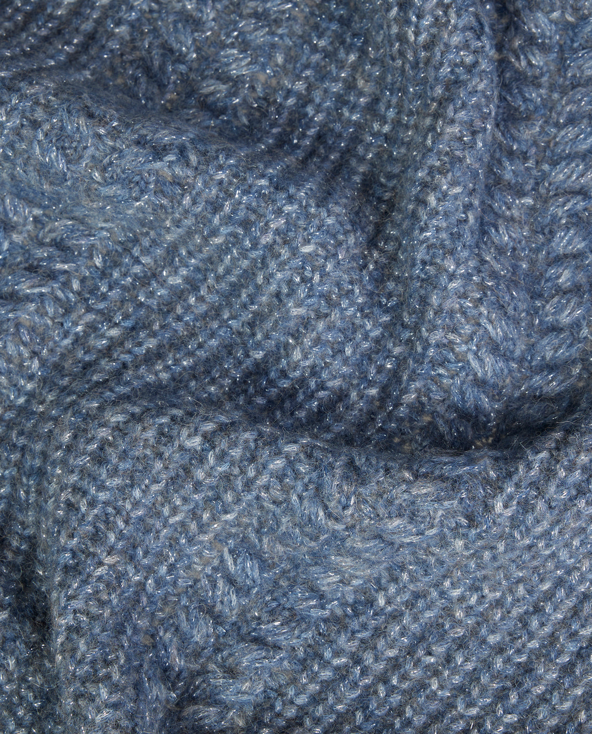 Mélange Alpaca Sjaal - Lichtblauw