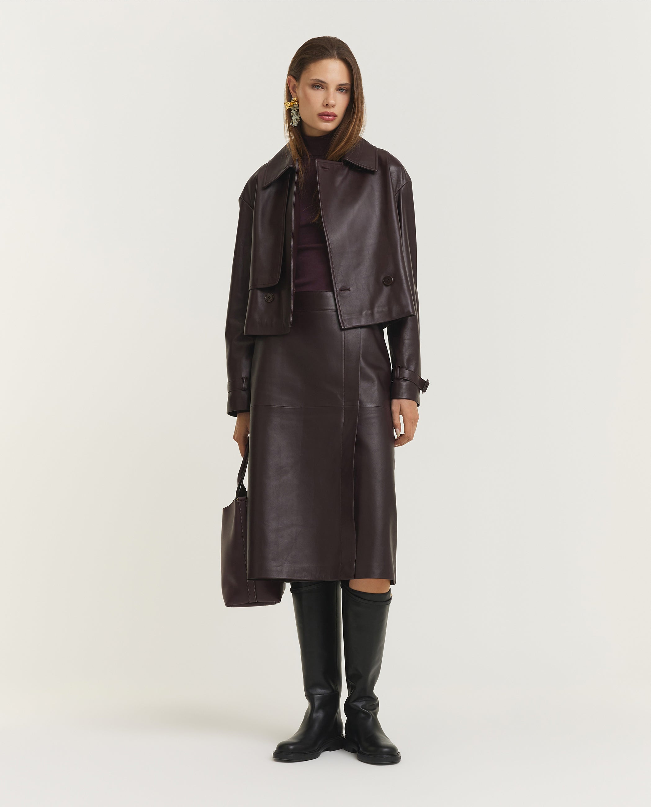 Zijden Stretch Coltrui - Paars