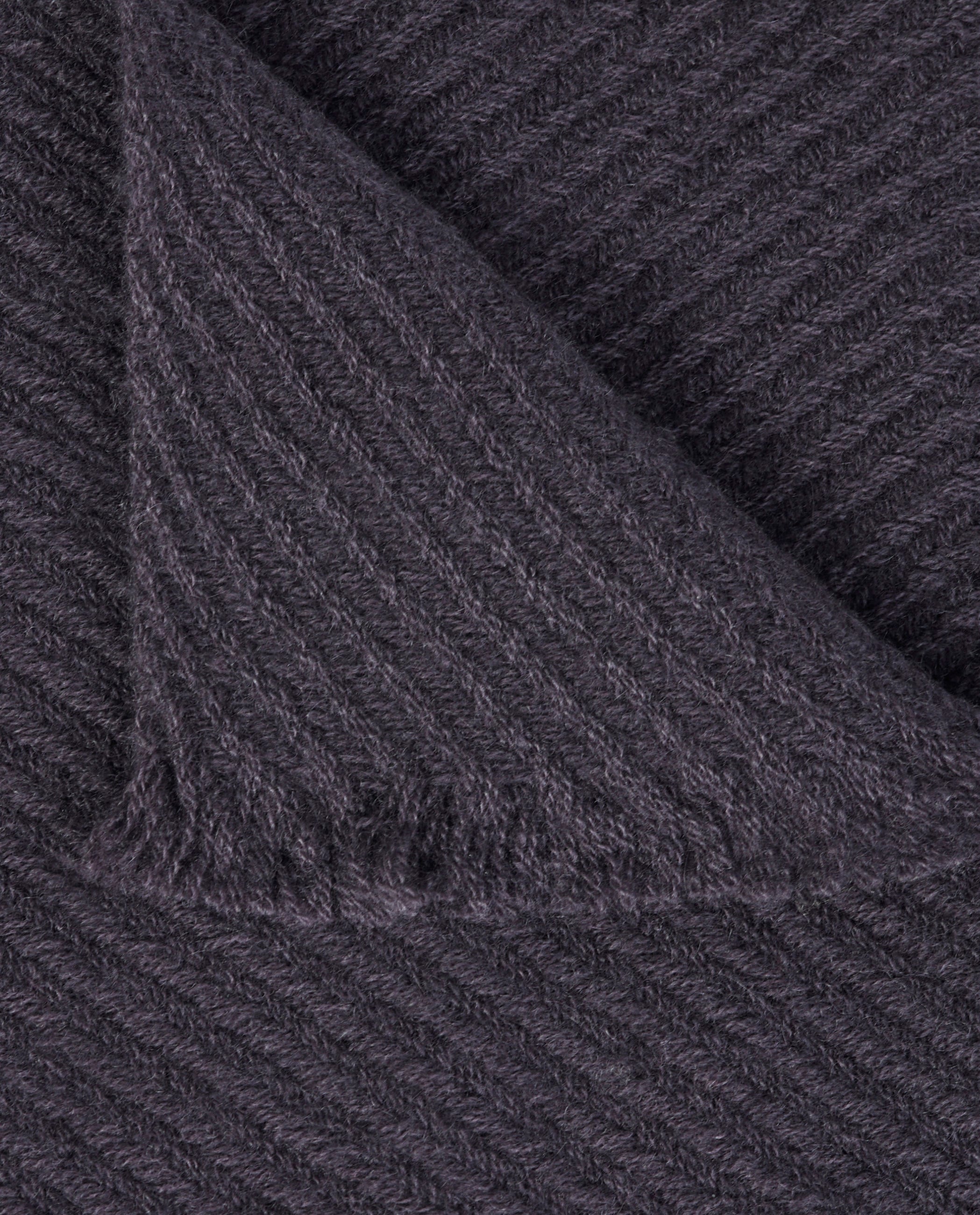 Twill Cashmere Shawl - Donkergrijs