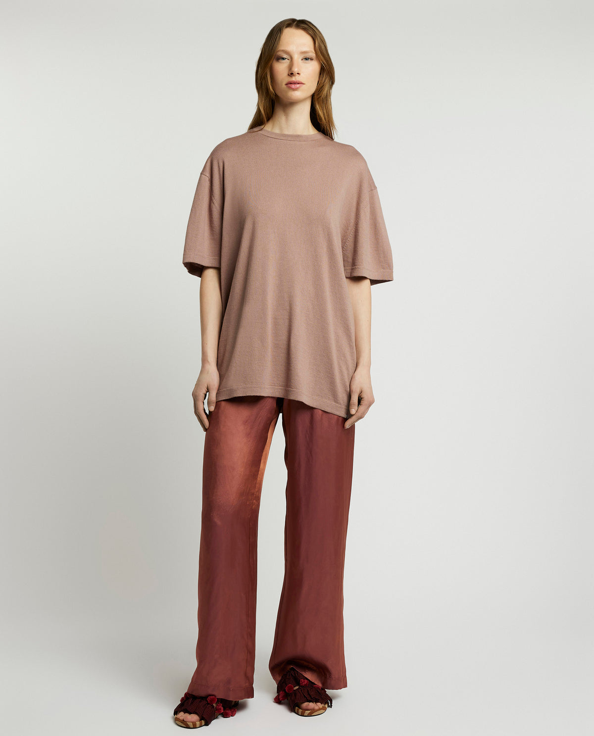 Cotton-cashmere t-shirt