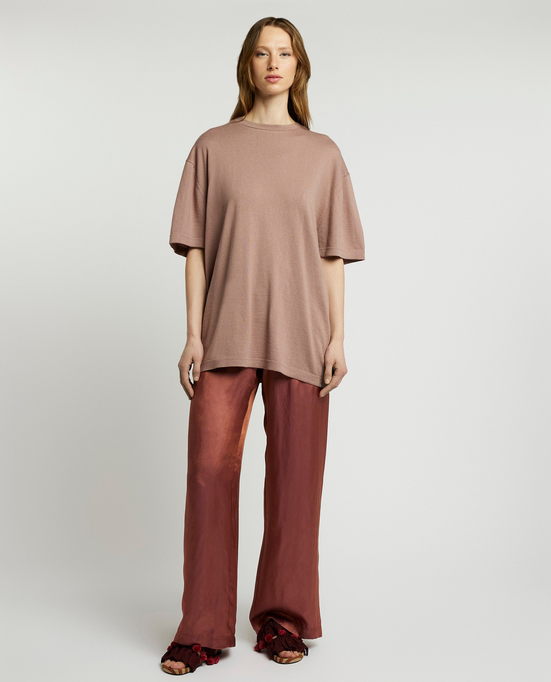 Cotton-cashmere t-shirt