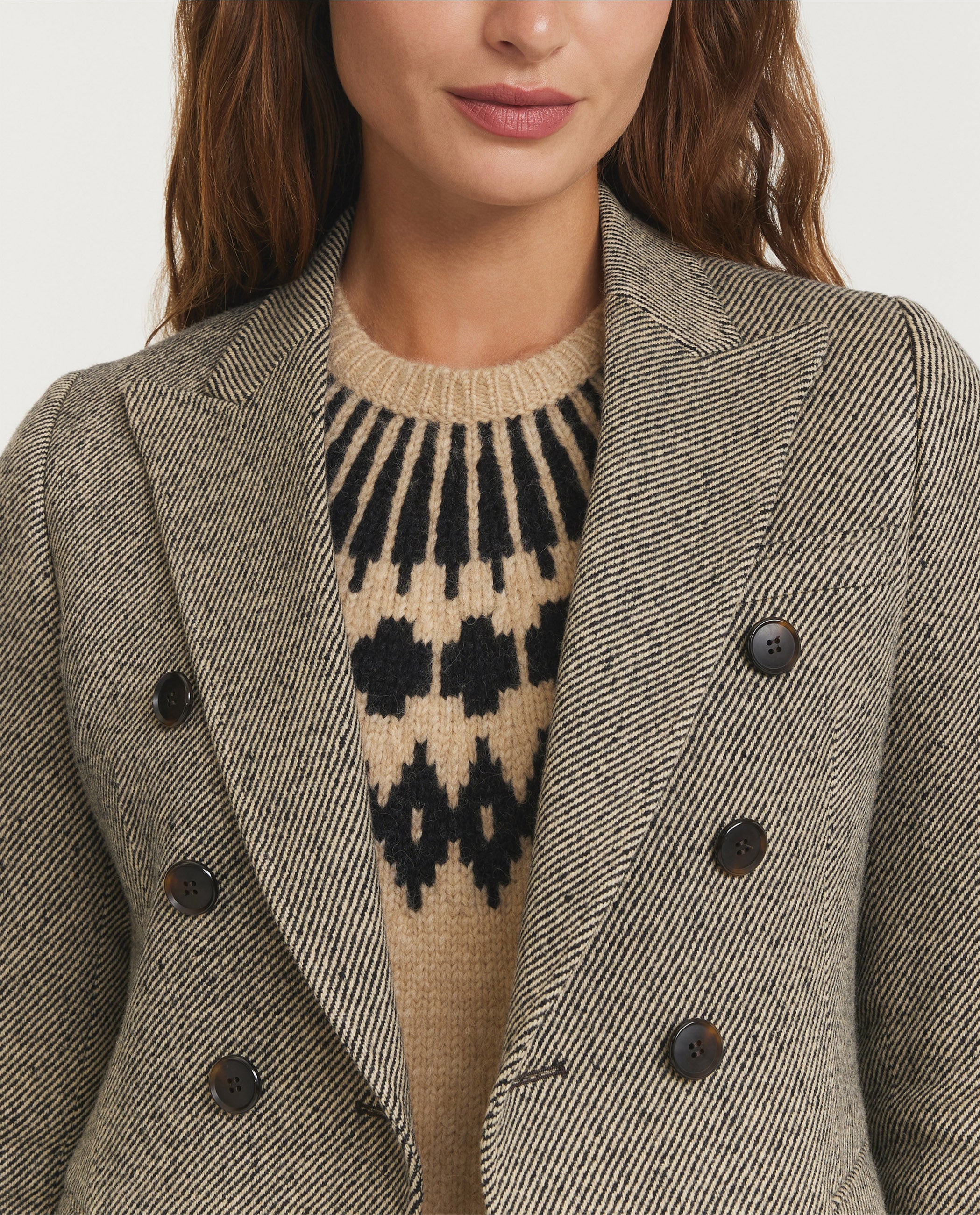 Wol Cashmere Twill Blazer - Grijs